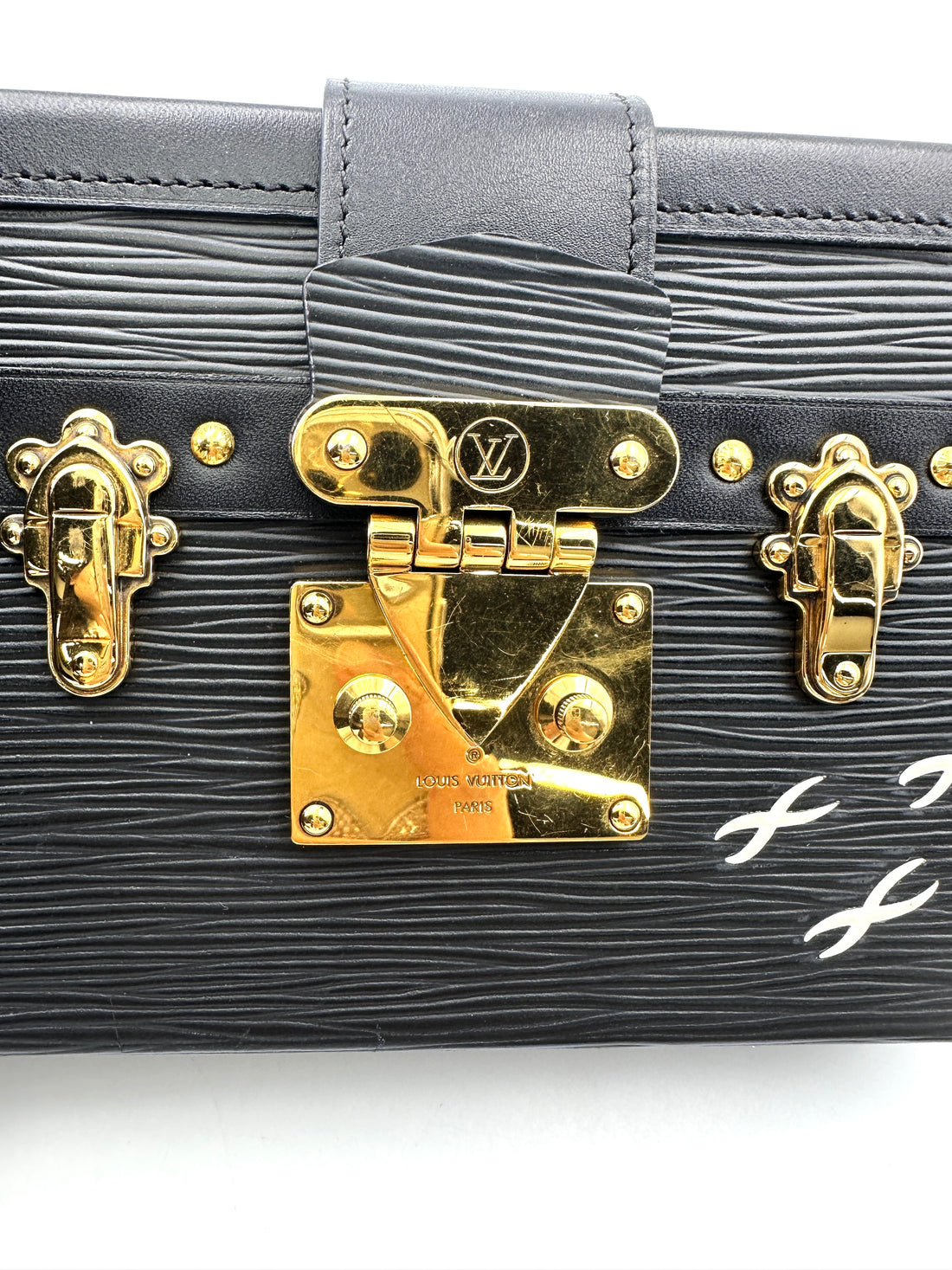 Louis Vuitton Petite Malle Black Epi Leather Shoulder Bag LV2479