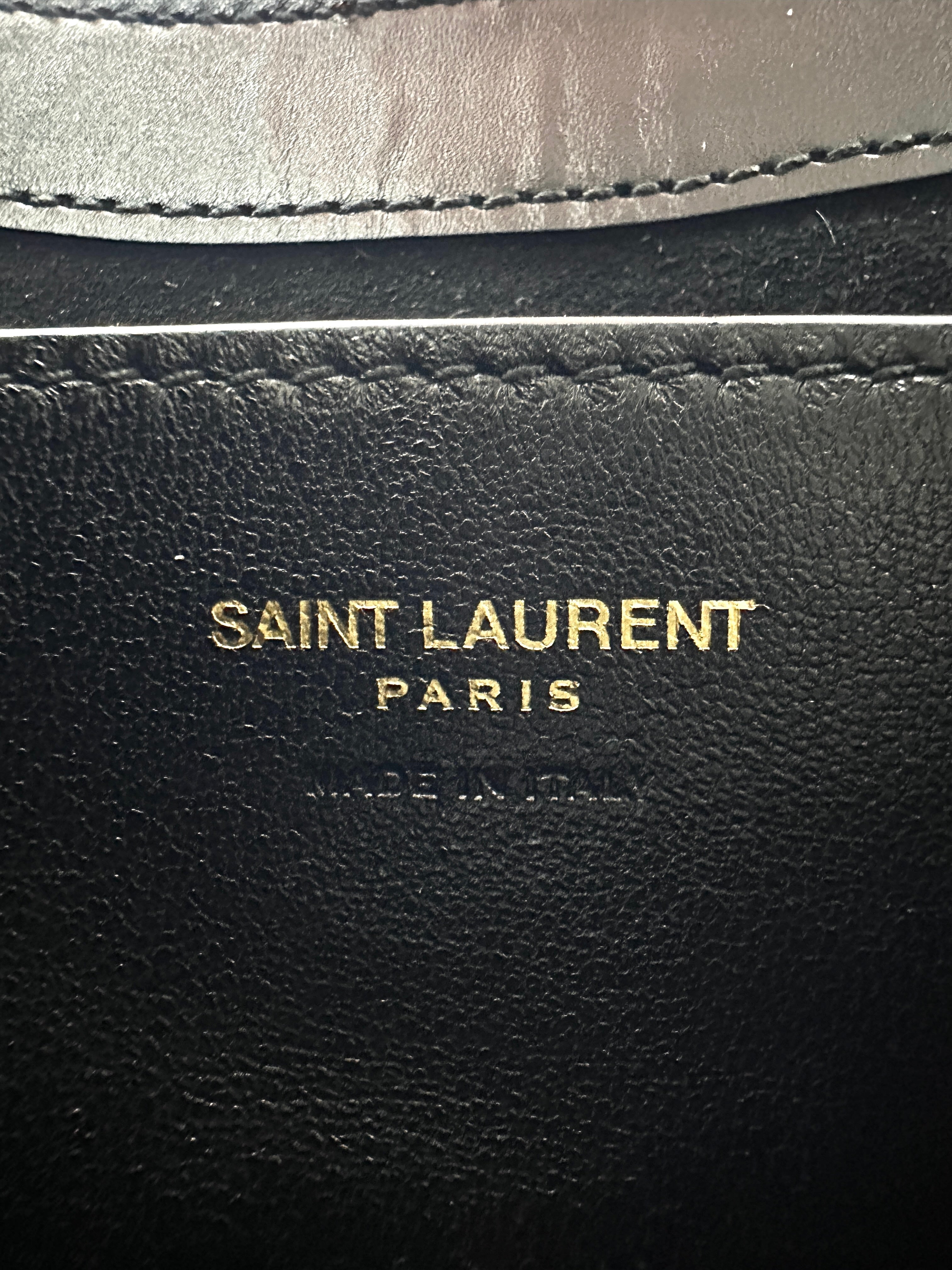 Saint Laurent Le 5 A 7 In Black Smooth Leather Hobo Bag SL190