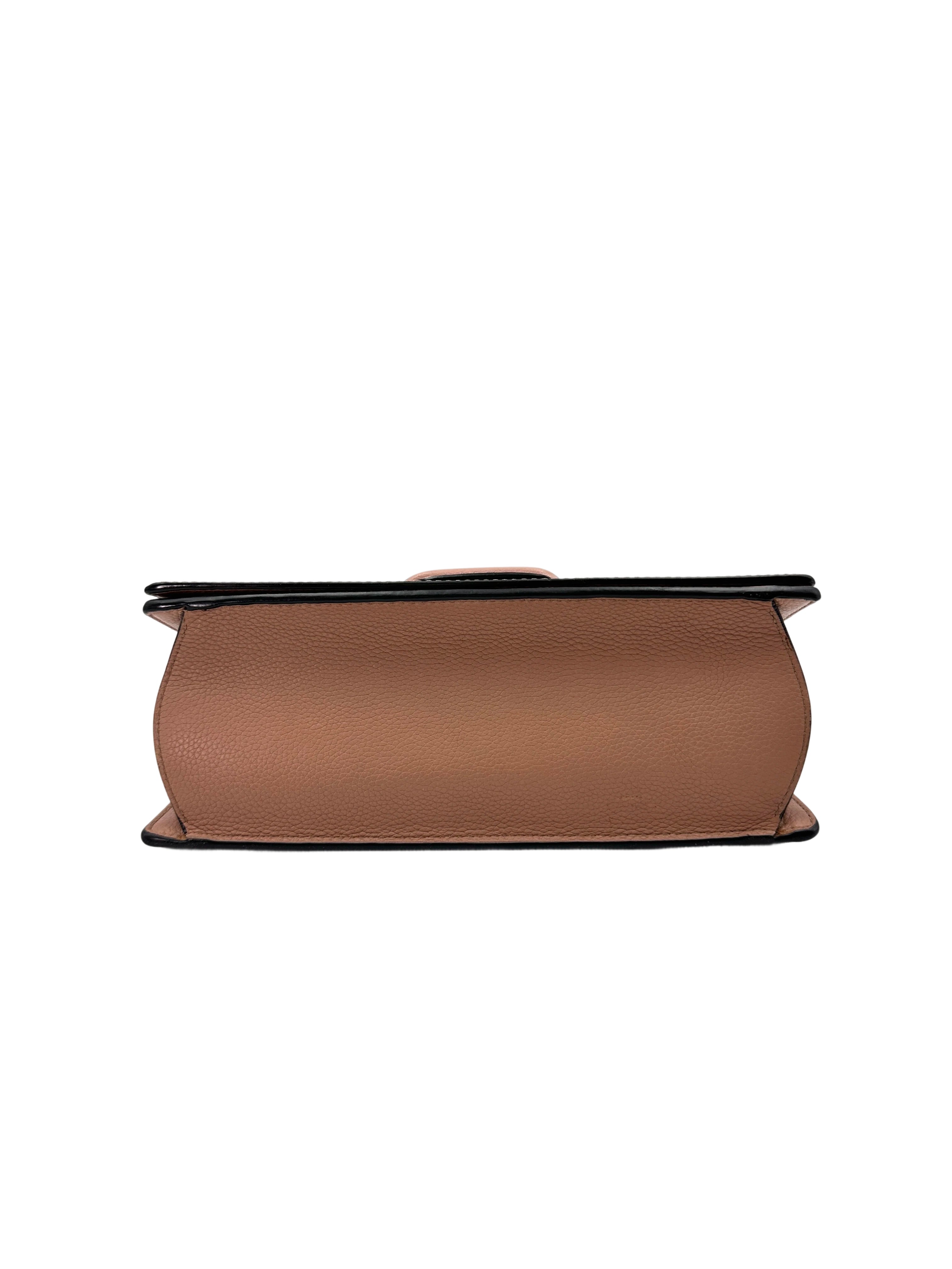 Loewe Barcelona Pink Leather Flap Bag IRIS177