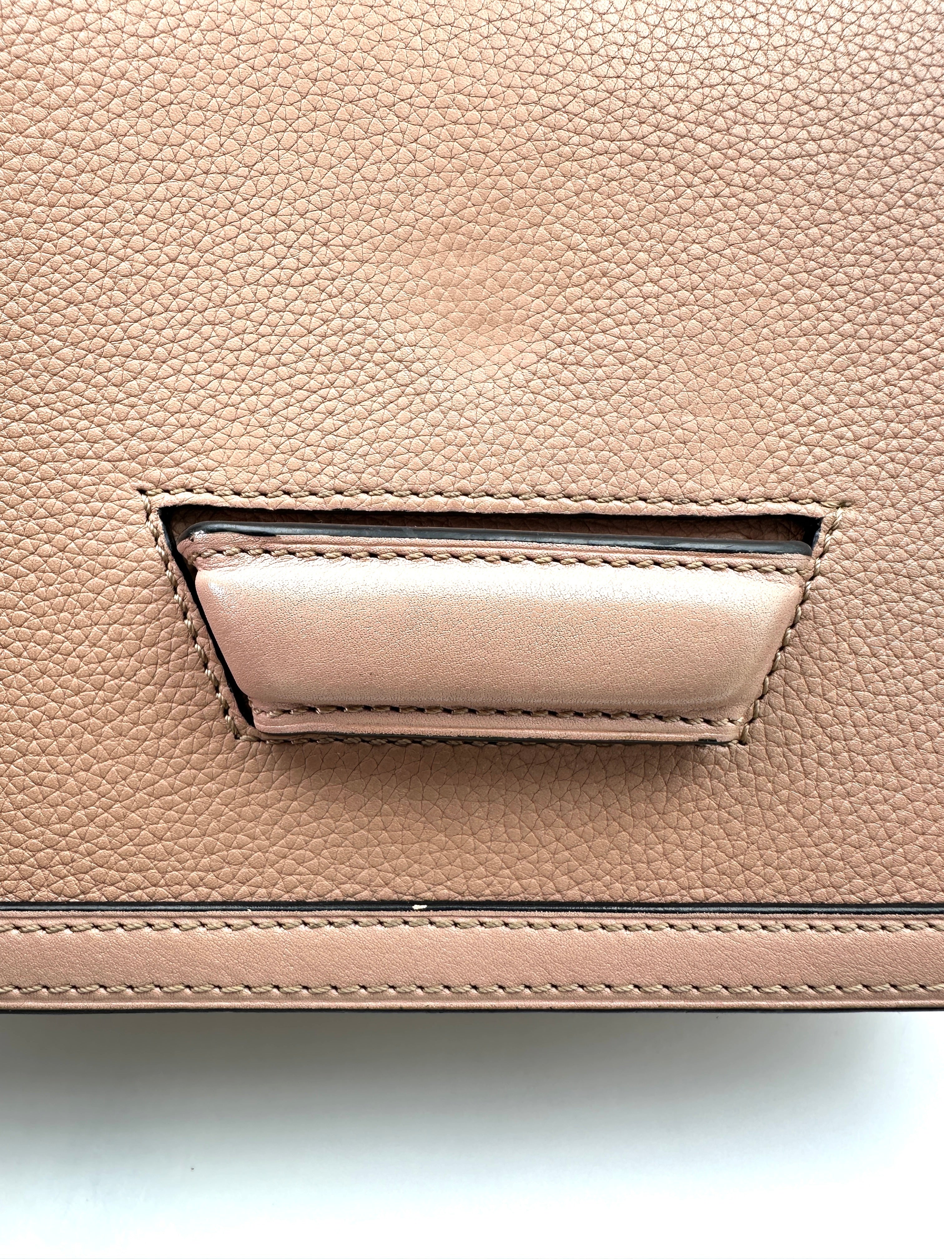 Loewe Barcelona Pink Leather Flap Bag IRIS177
