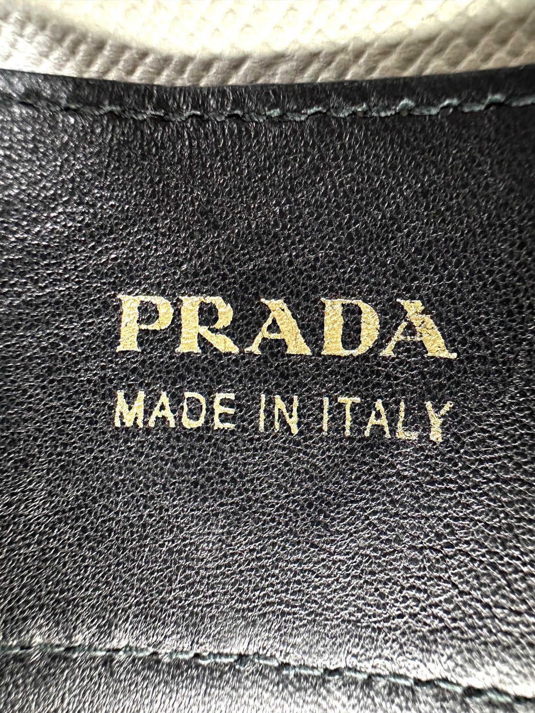 Prada Double White Saffiano Cuir Leather Handle Bag PR281