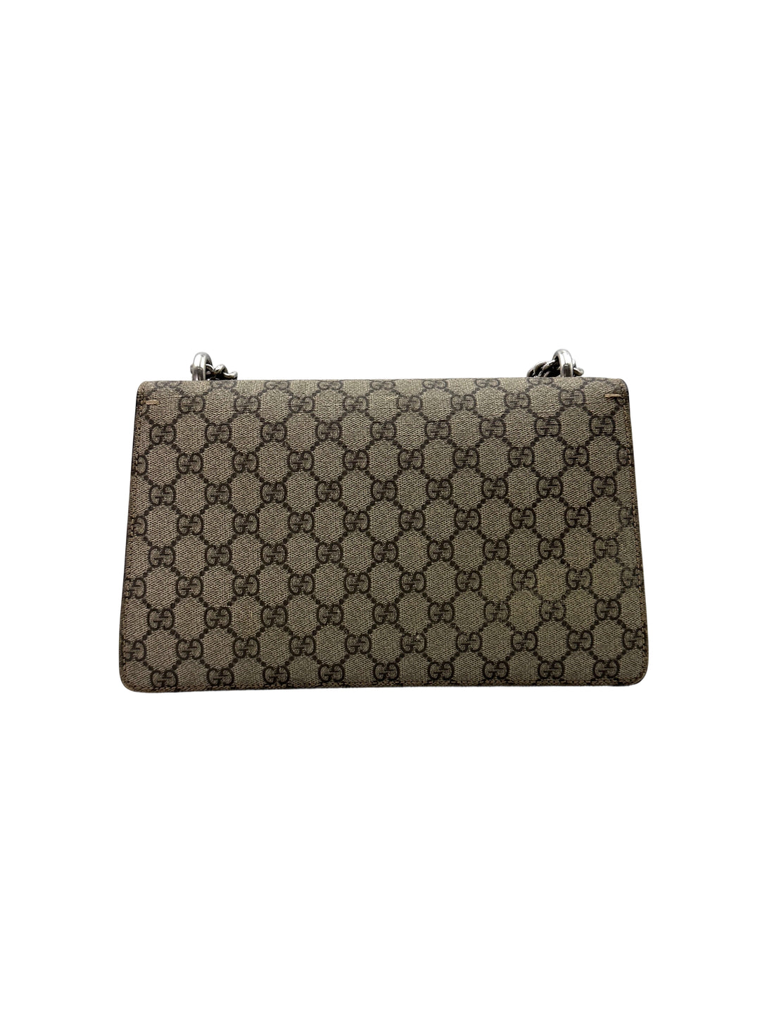 Gucci Dionysus GG Supreme Canvas Shoulder Bag With Beige Tirm GG862