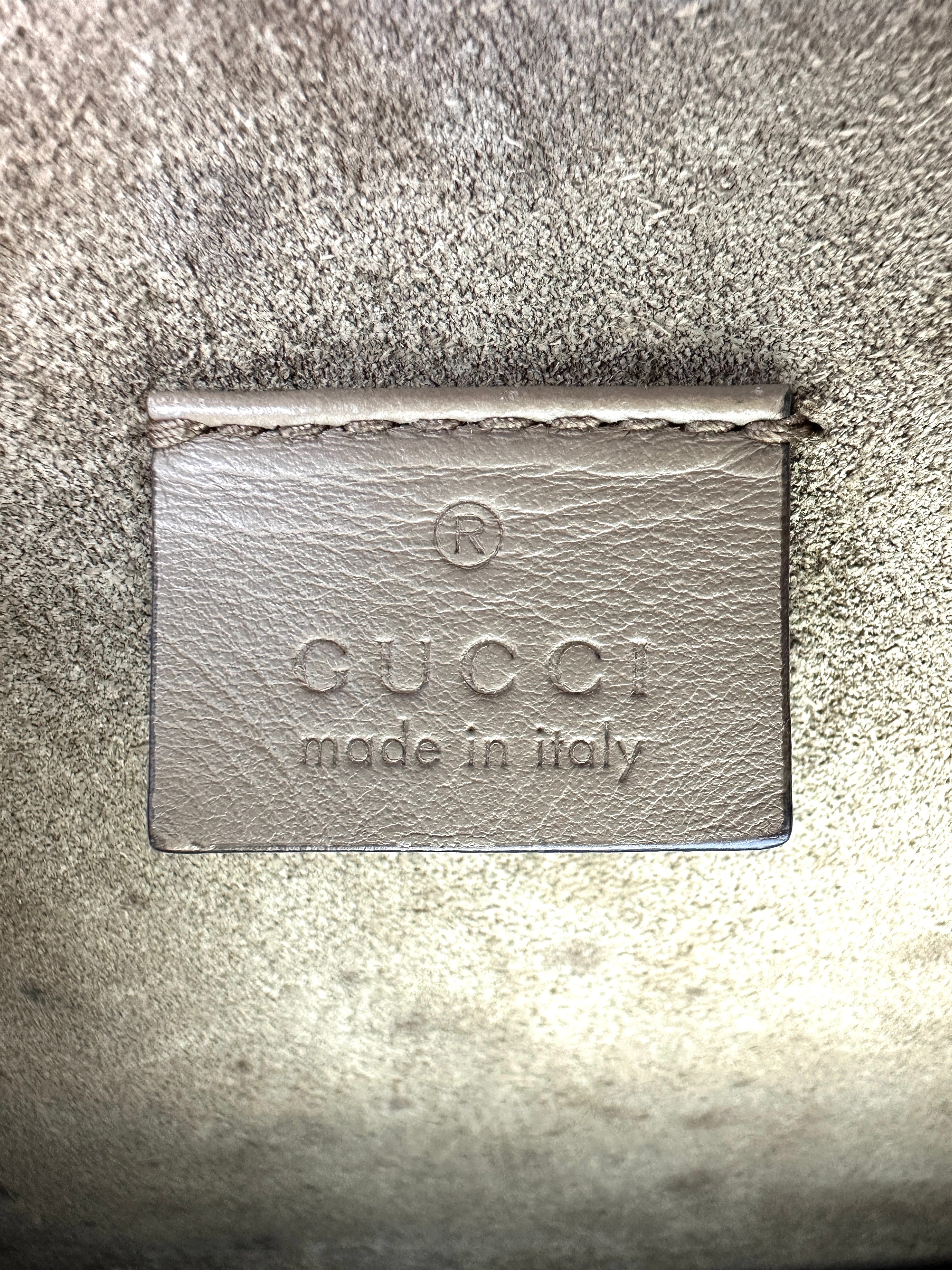 Gucci Dionysus GG Supreme Canvas Shoulder Bag With Beige Tirm GG862