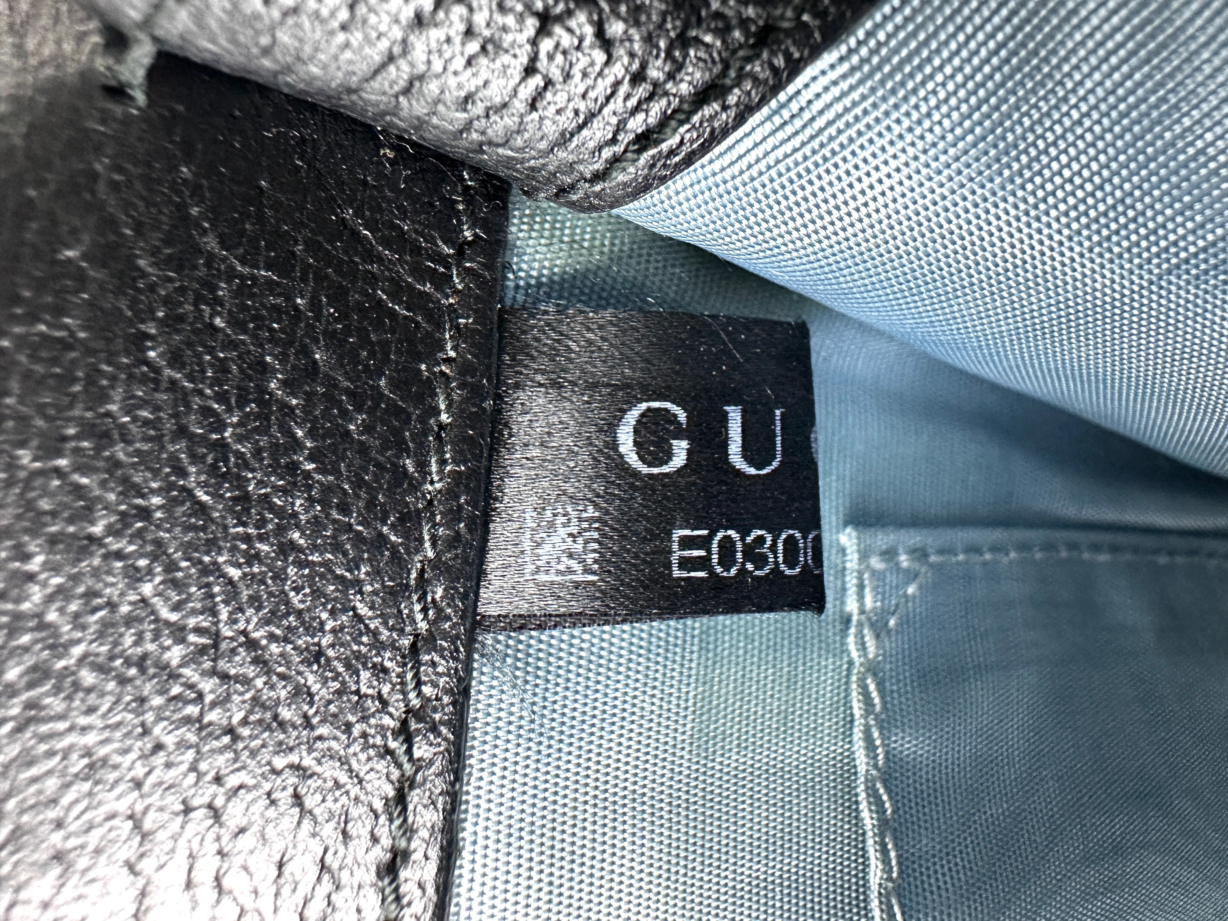 Gucci Sylvie Bee Star Black Leather Small Size Shoulder Bag IRIS180
