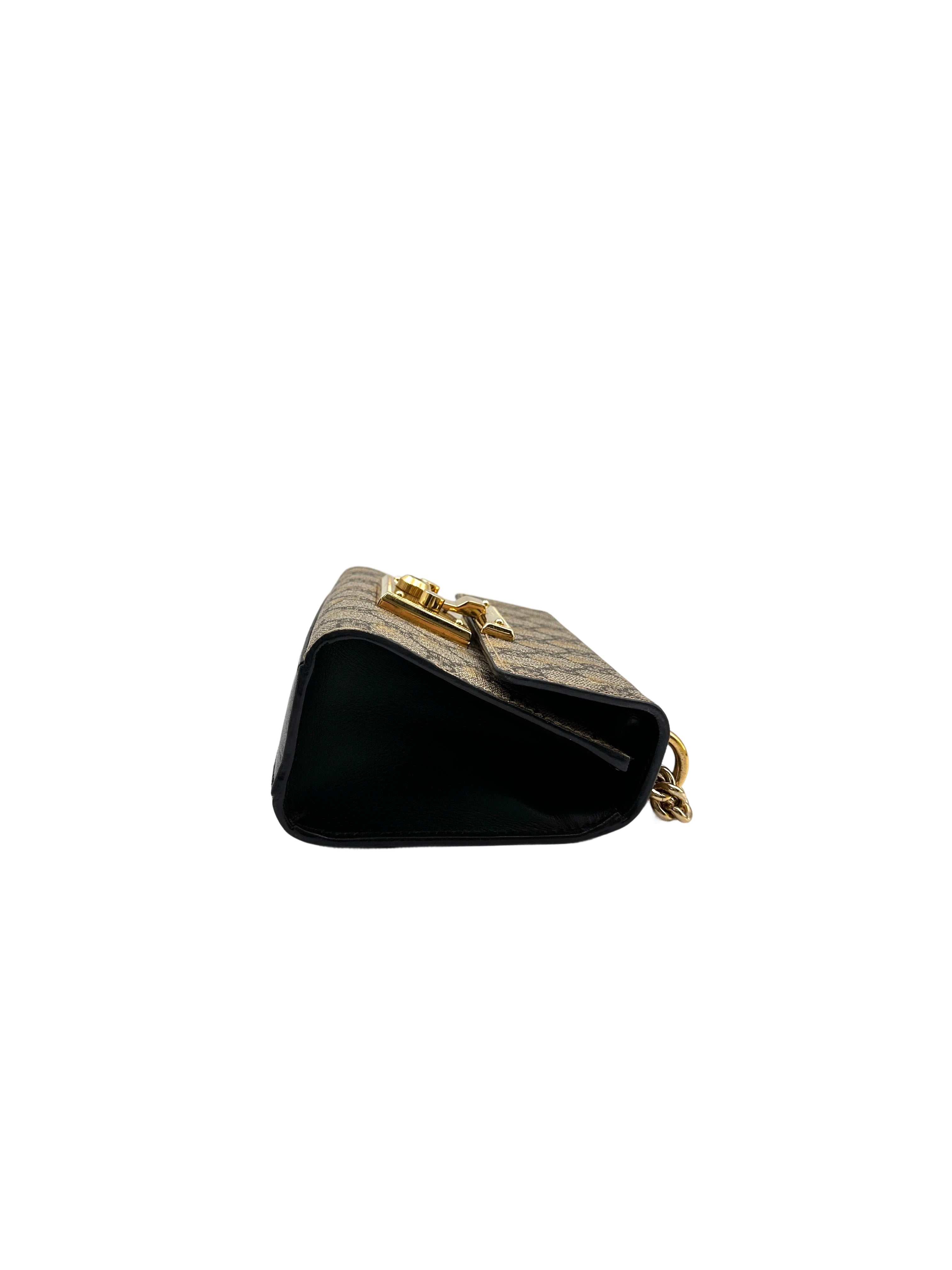 Gucci Padlock GG Supreme Bee Print Shoulder Bag GG863
