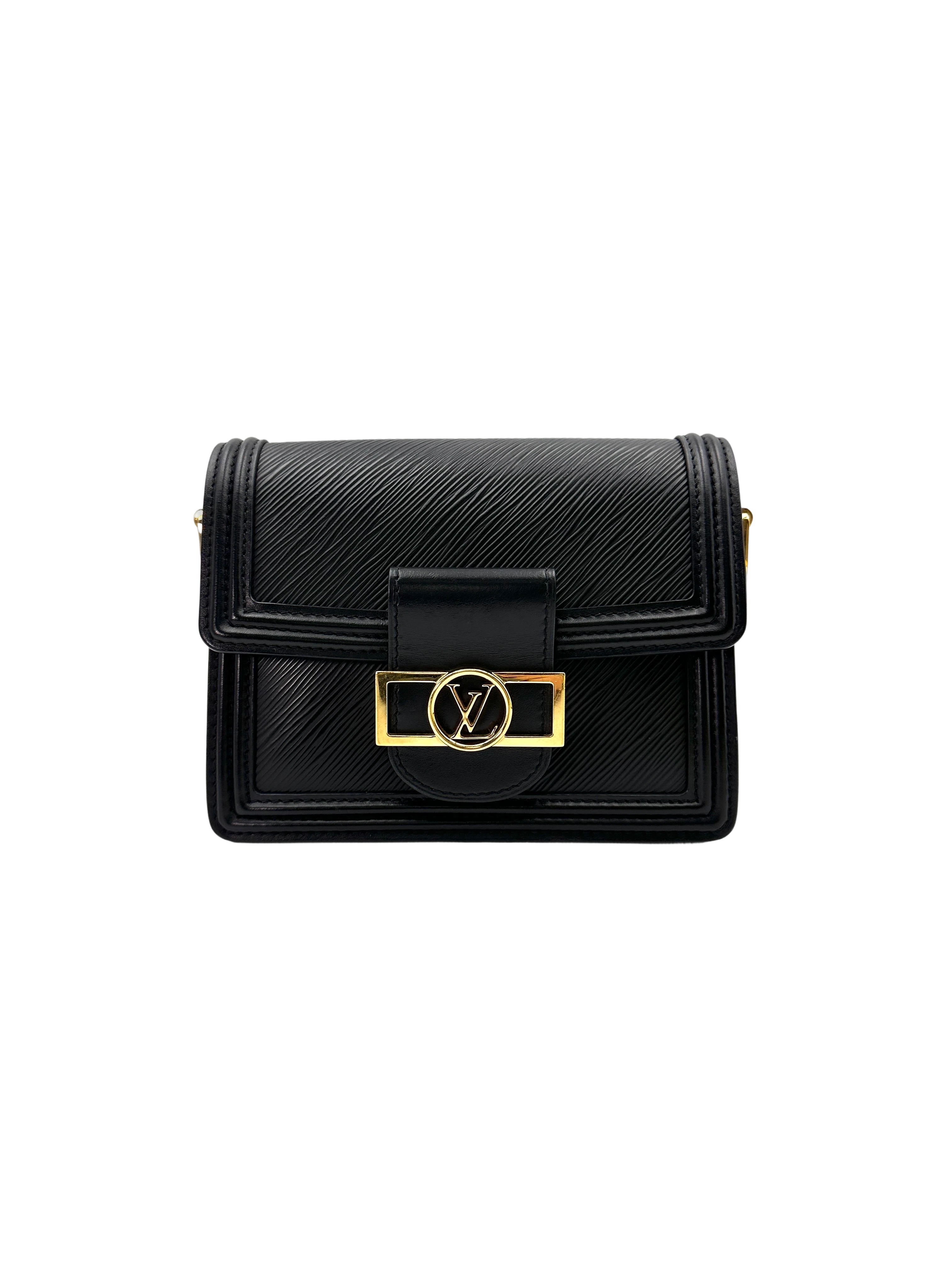 Louis Vuitton Dauphine Black Epi Leather Shoulder Bag LV2480