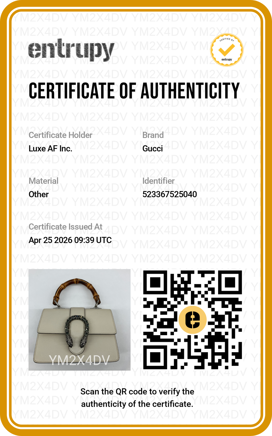 Gucci Dionysus White Leather Bamboo Handle Bag GG867