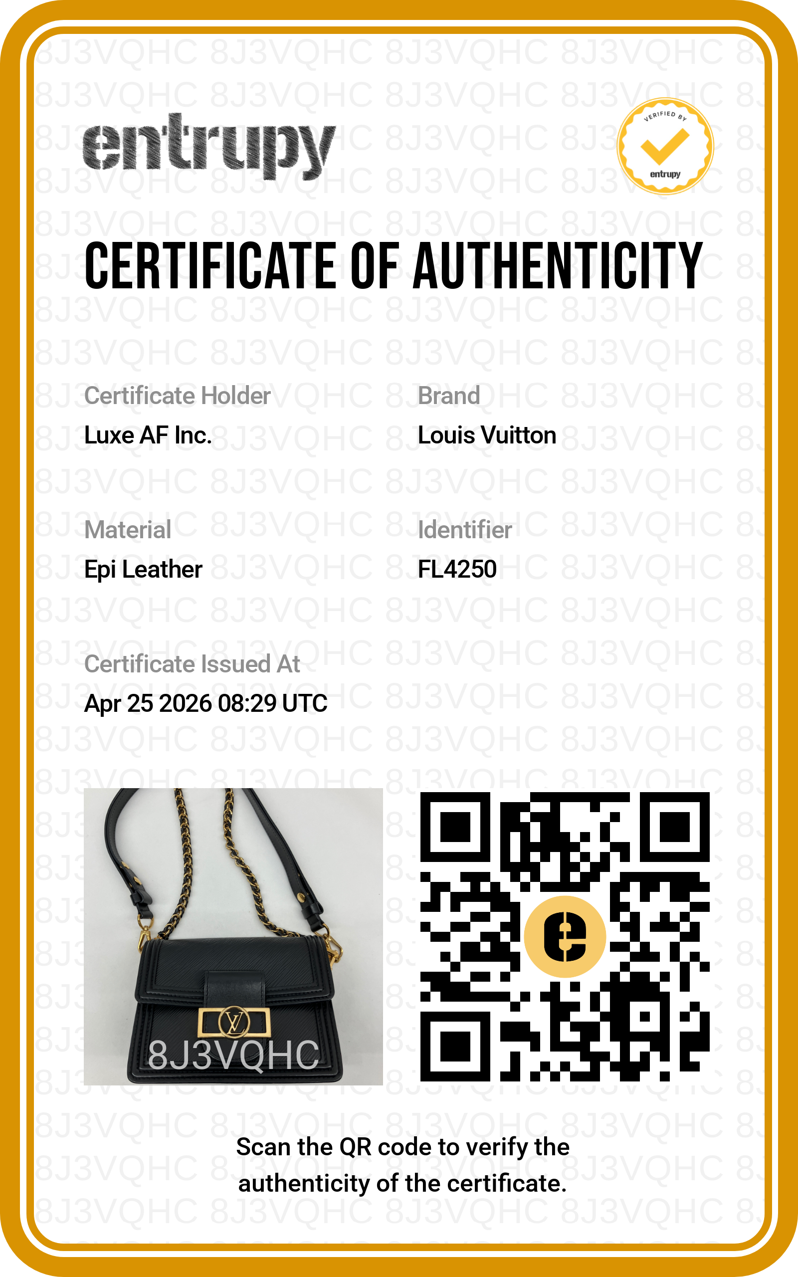 Louis Vuitton Dauphine Black Epi Leather Shoulder Bag LV2480