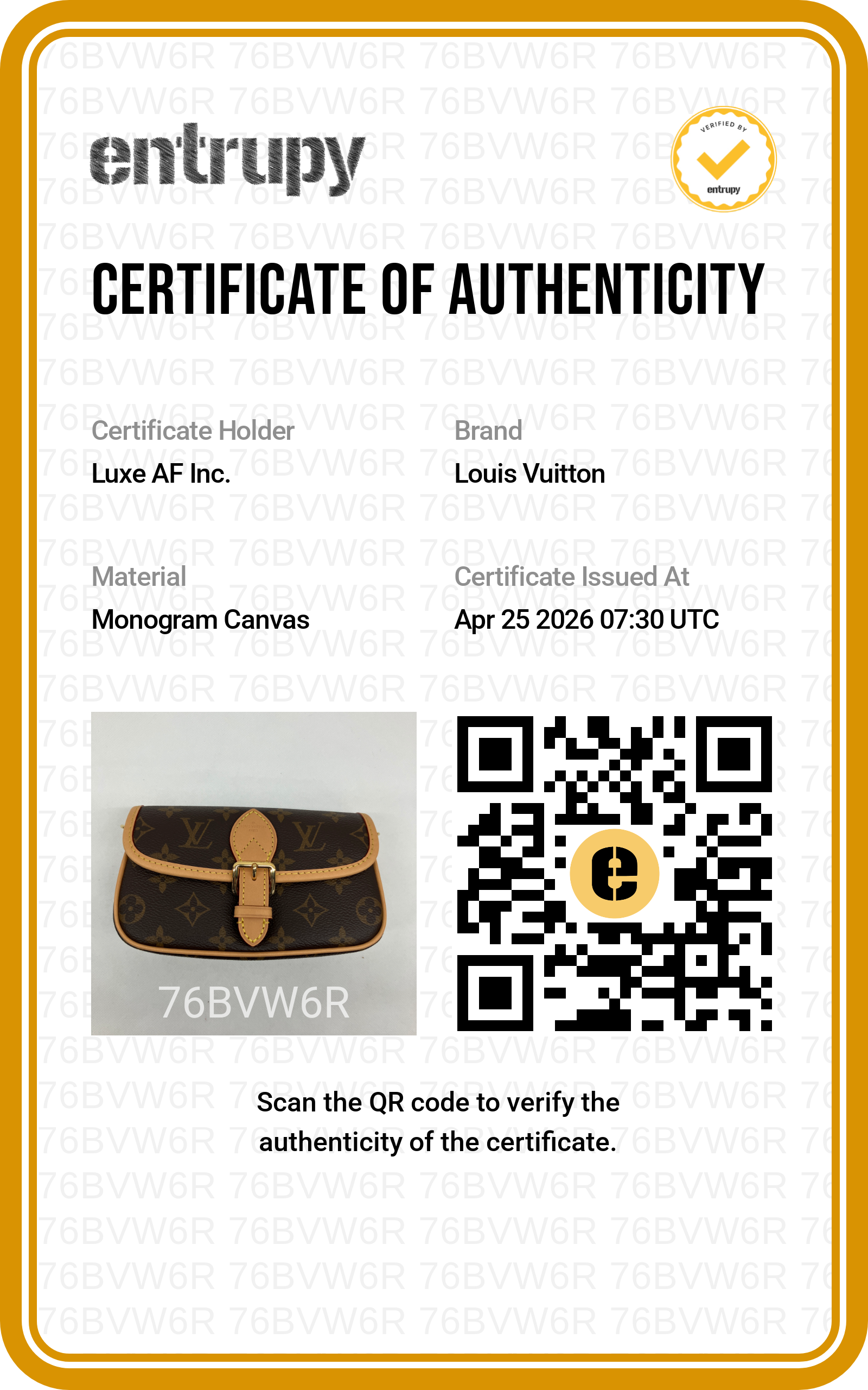 Louis Vuitton Nano Diane Monogram Canvas Shoulder Bag LVK260425