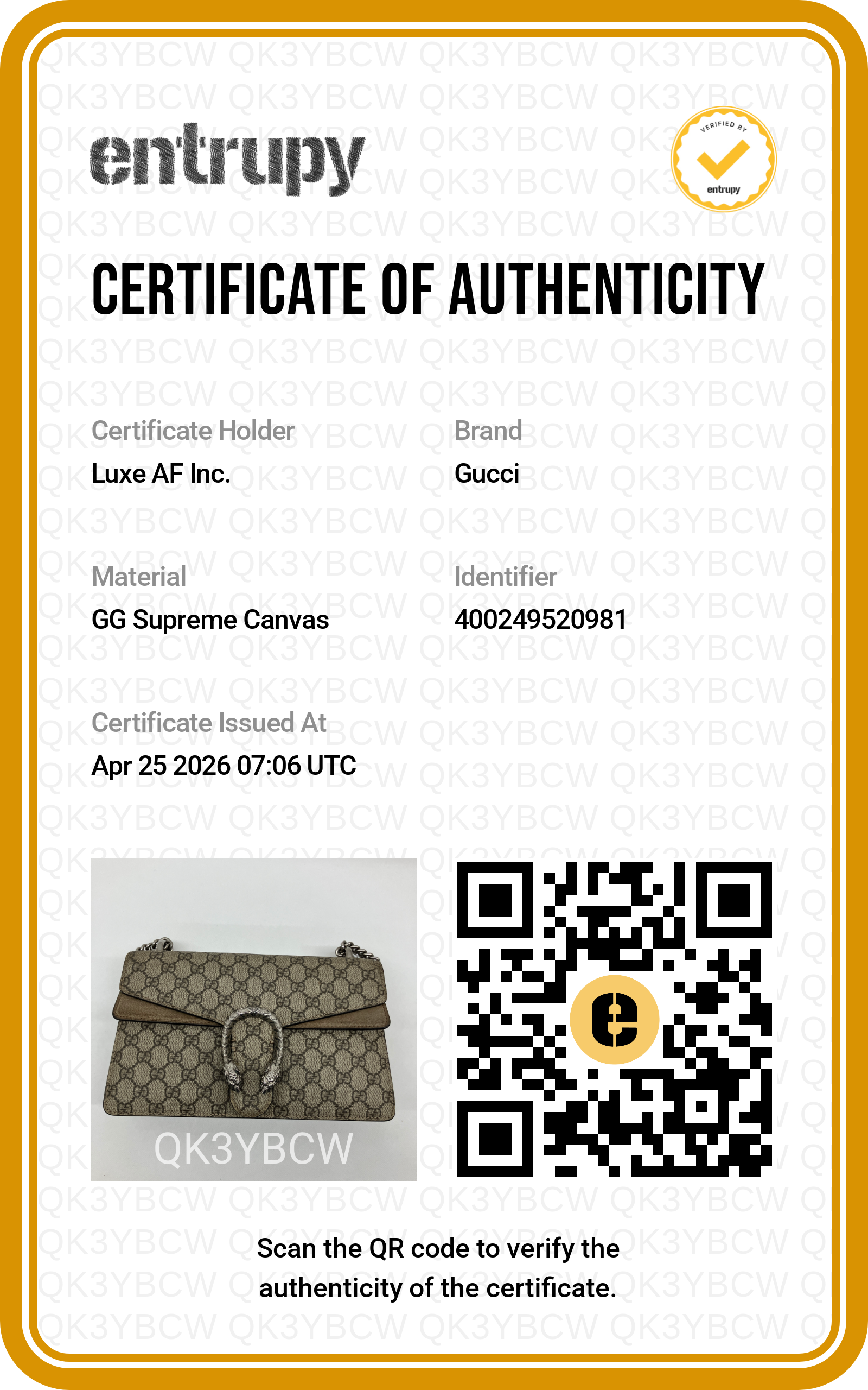 Gucci Dionysus GG Supreme Canvas Shoulder Bag With Beige Tirm GG862