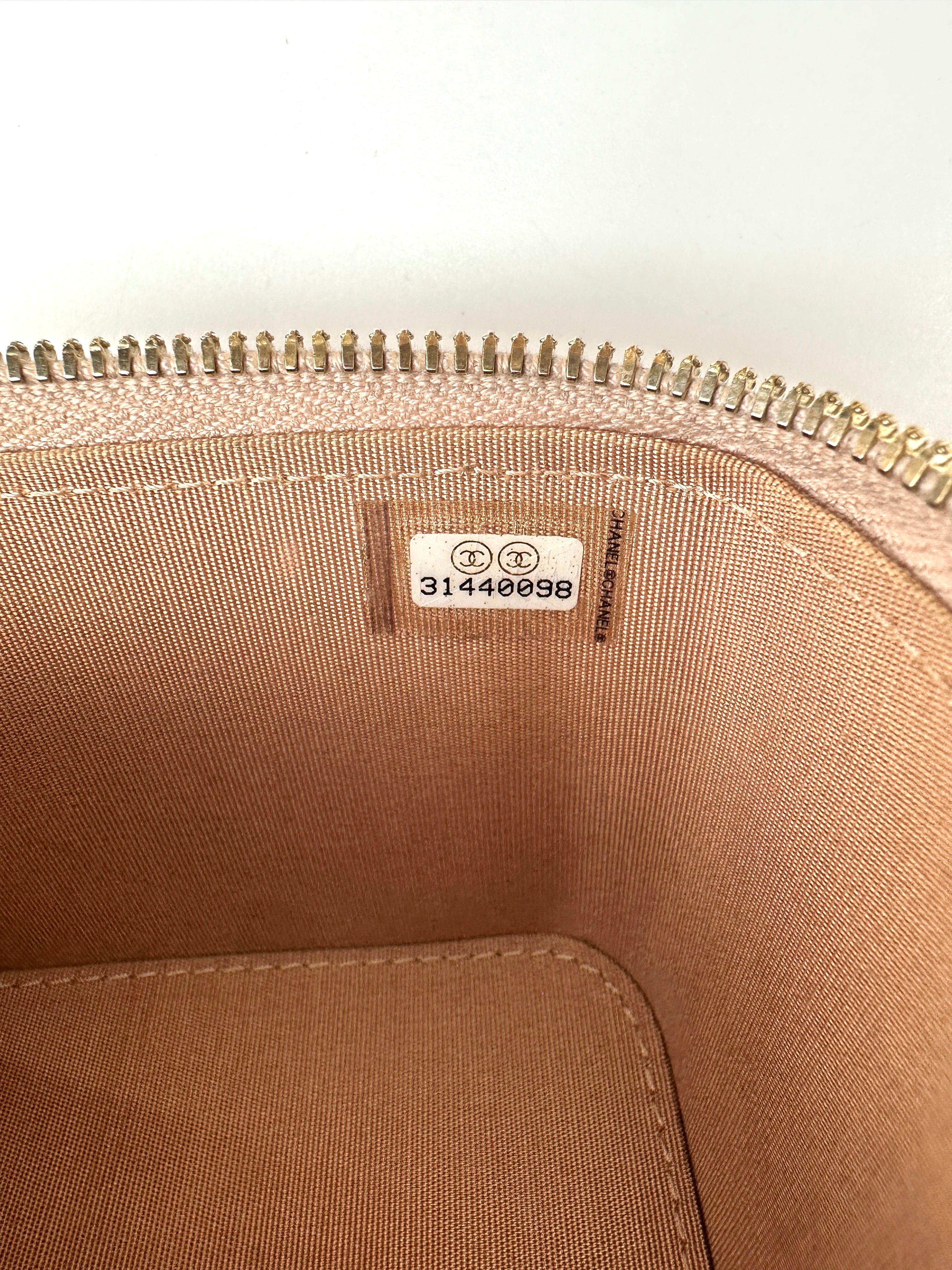Chanel Trendy CC Beige  Quilted Lambskin Small Size Top Handle Bag(31***98) CC1813