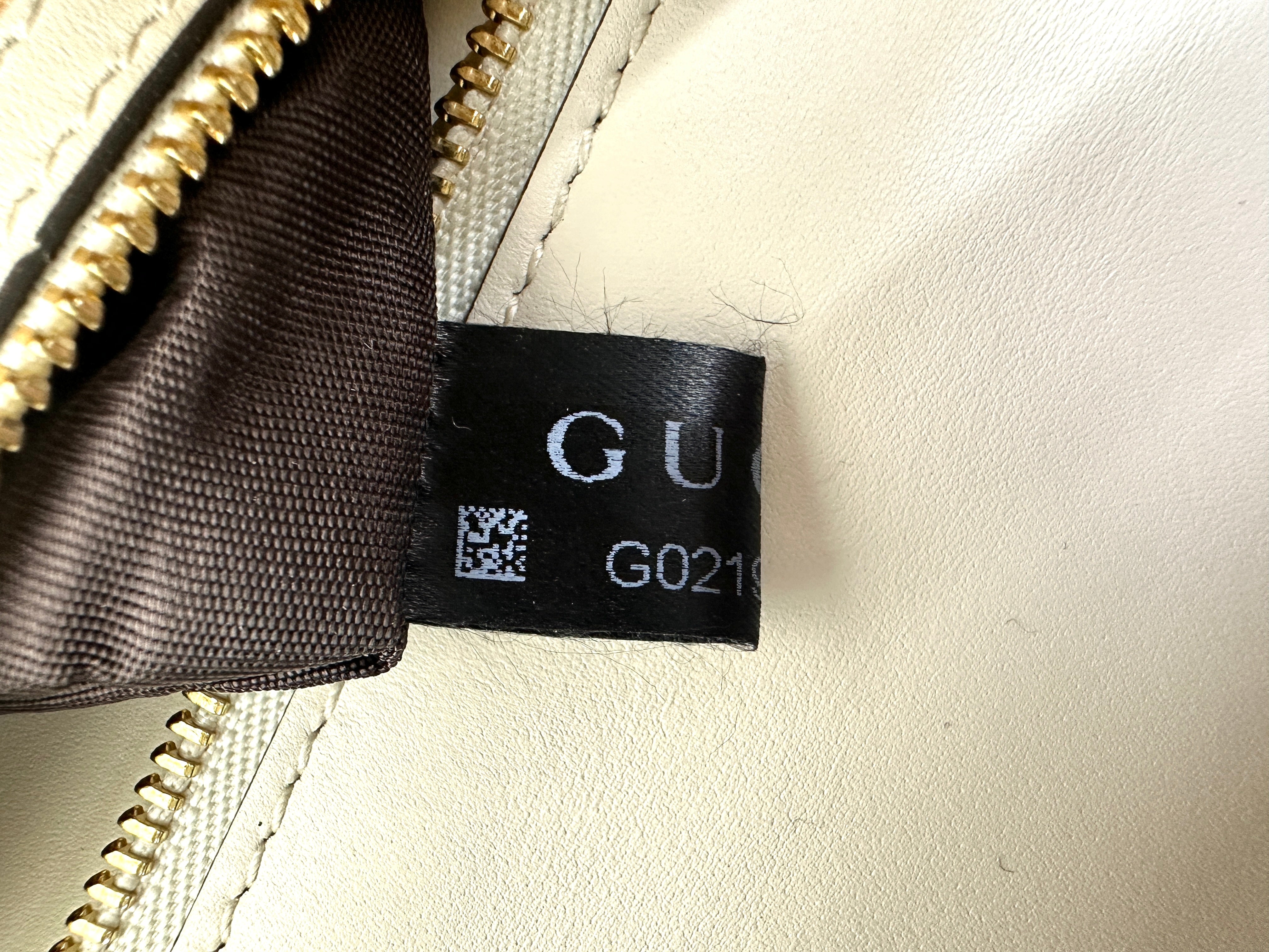 Gucci Sylvie White Leather Medium Size Shoulder Bag GG866