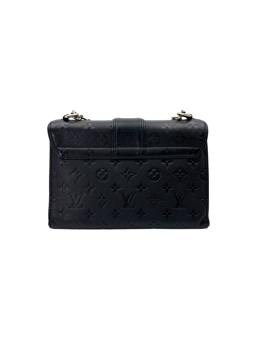 Louis Vuitton Saint Sulpice Black Monogram Empreinte Medium Size Shoulder Bag LV2482