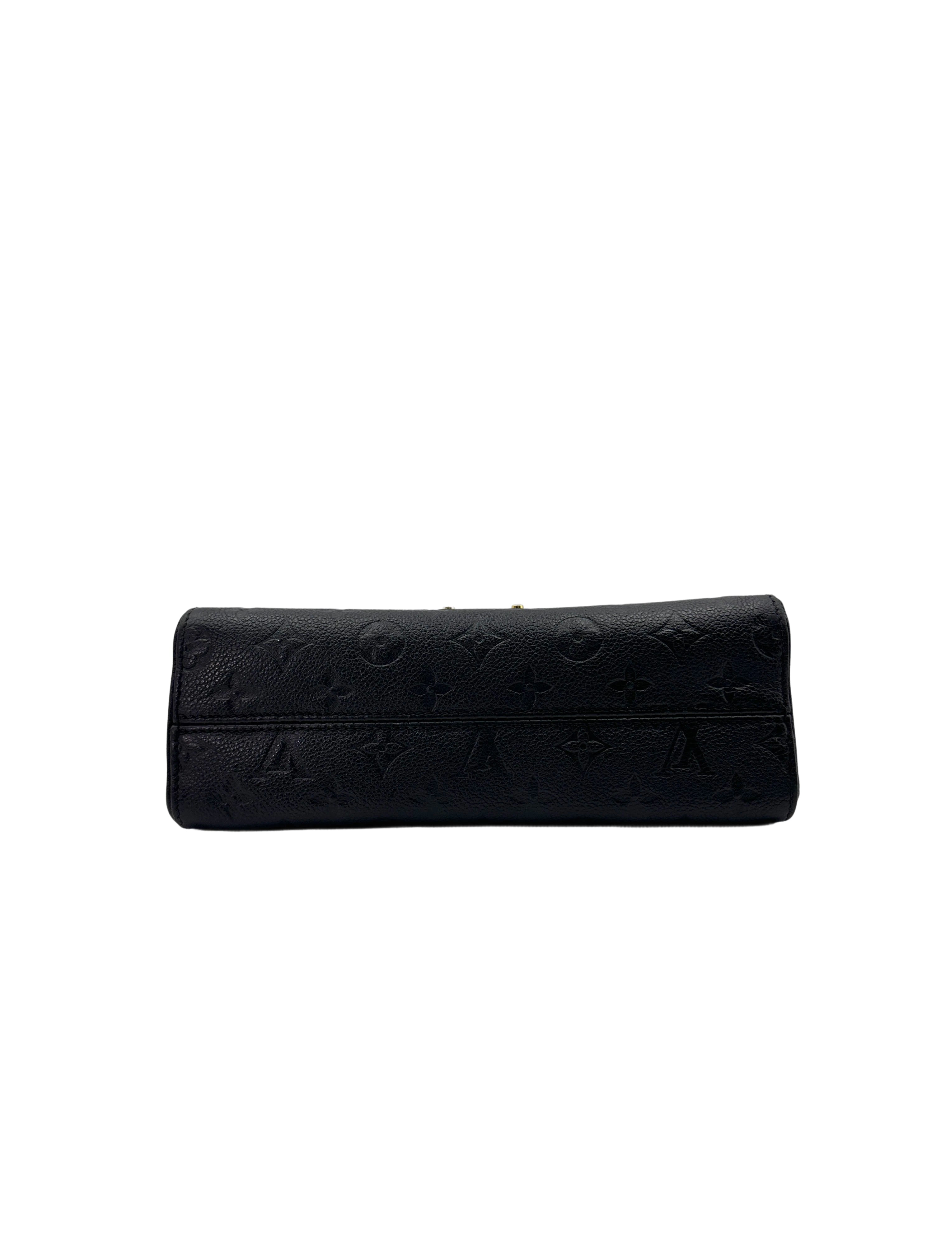 Louis Vuitton Saint Sulpice Black Monogram Empreinte Medium Size Shoulder Bag LV2482