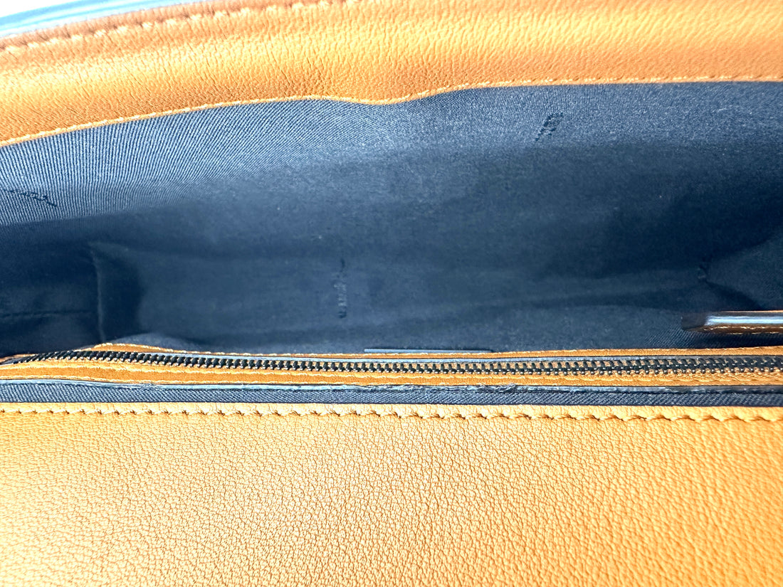 Fendi Baguette Interlaced Leather Shoulder Bag FF94