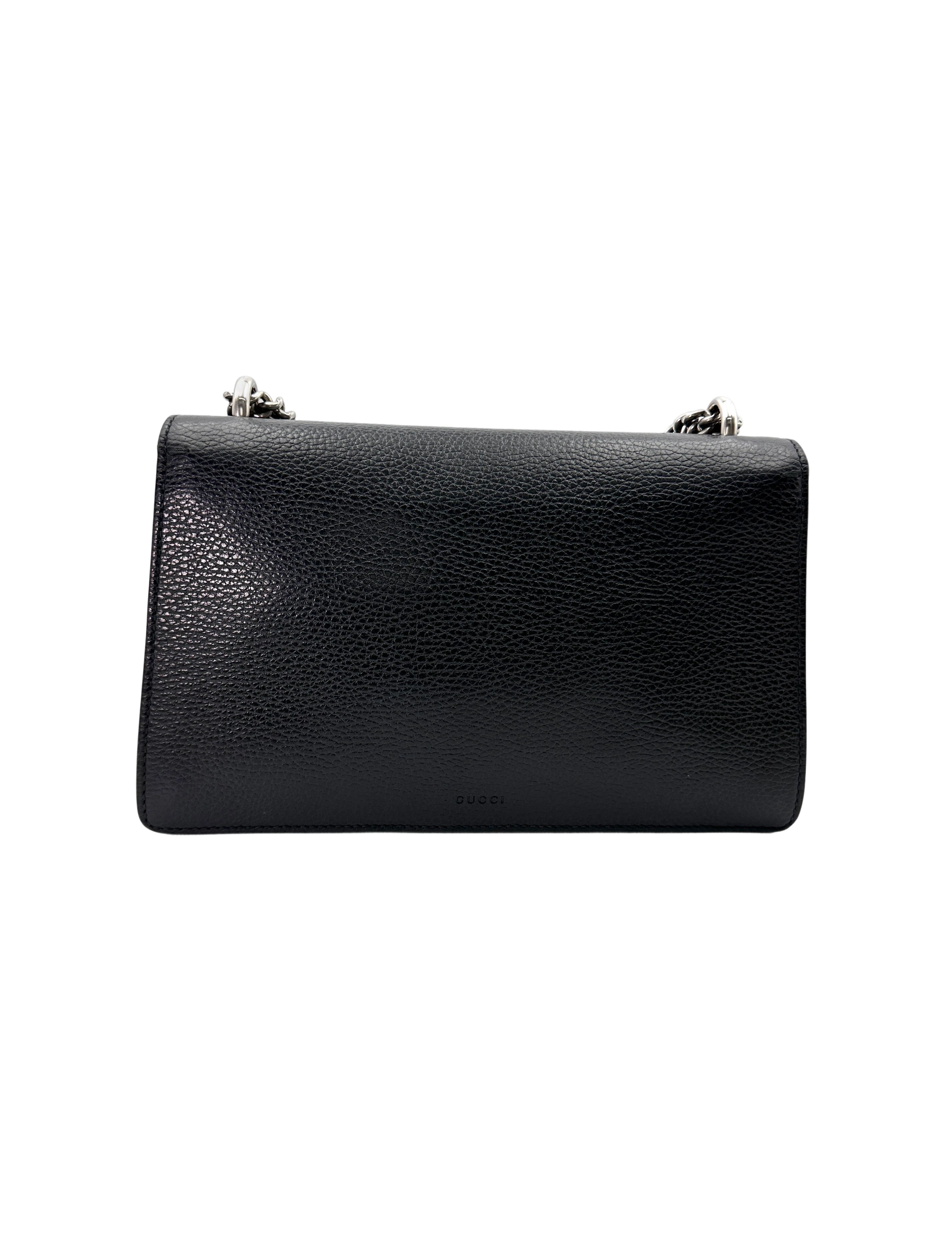 Gucci Dionysus Black Leather Shoulder Bag GG864