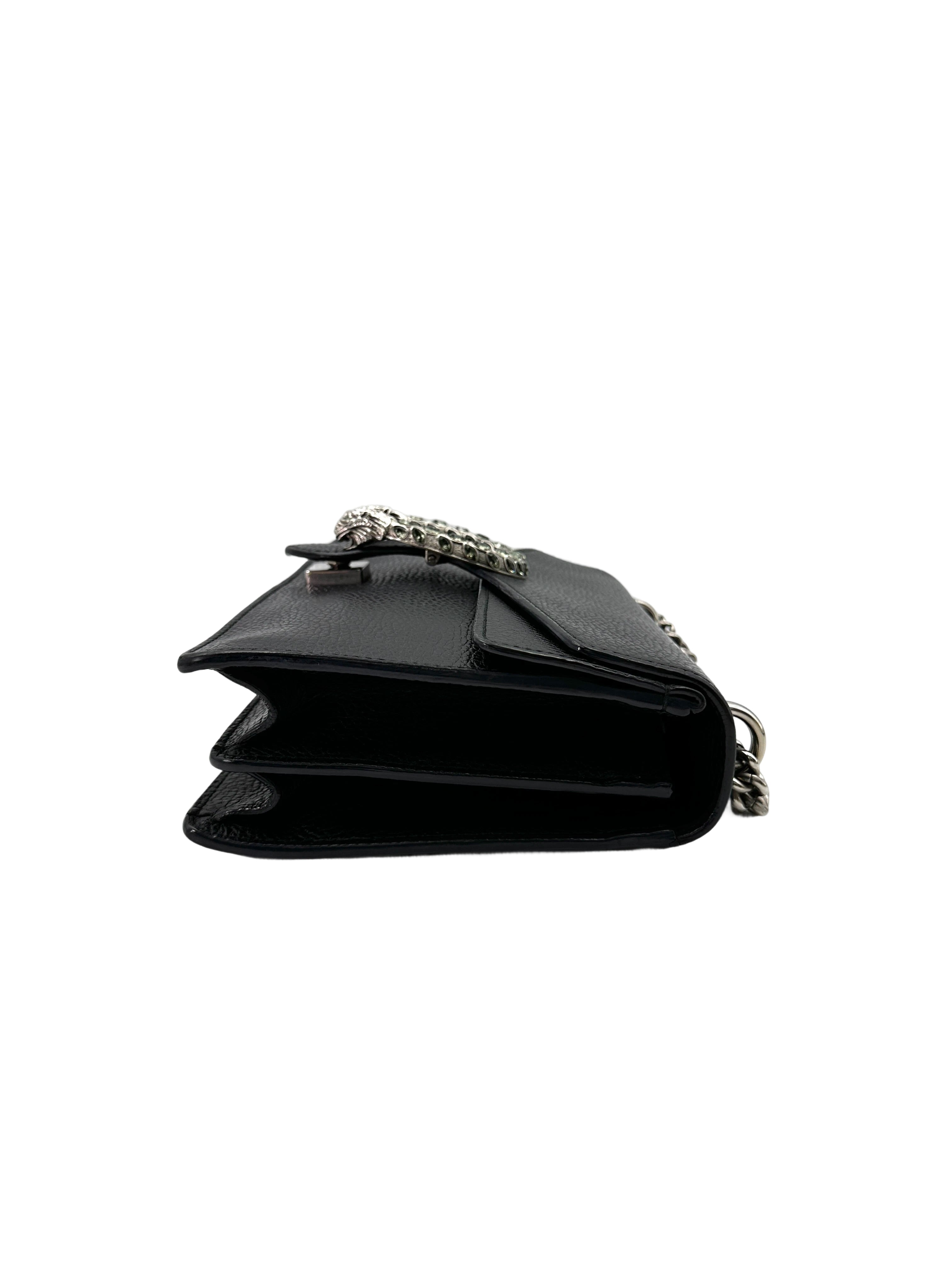 Gucci Dionysus Black Leather Shoulder Bag GG864