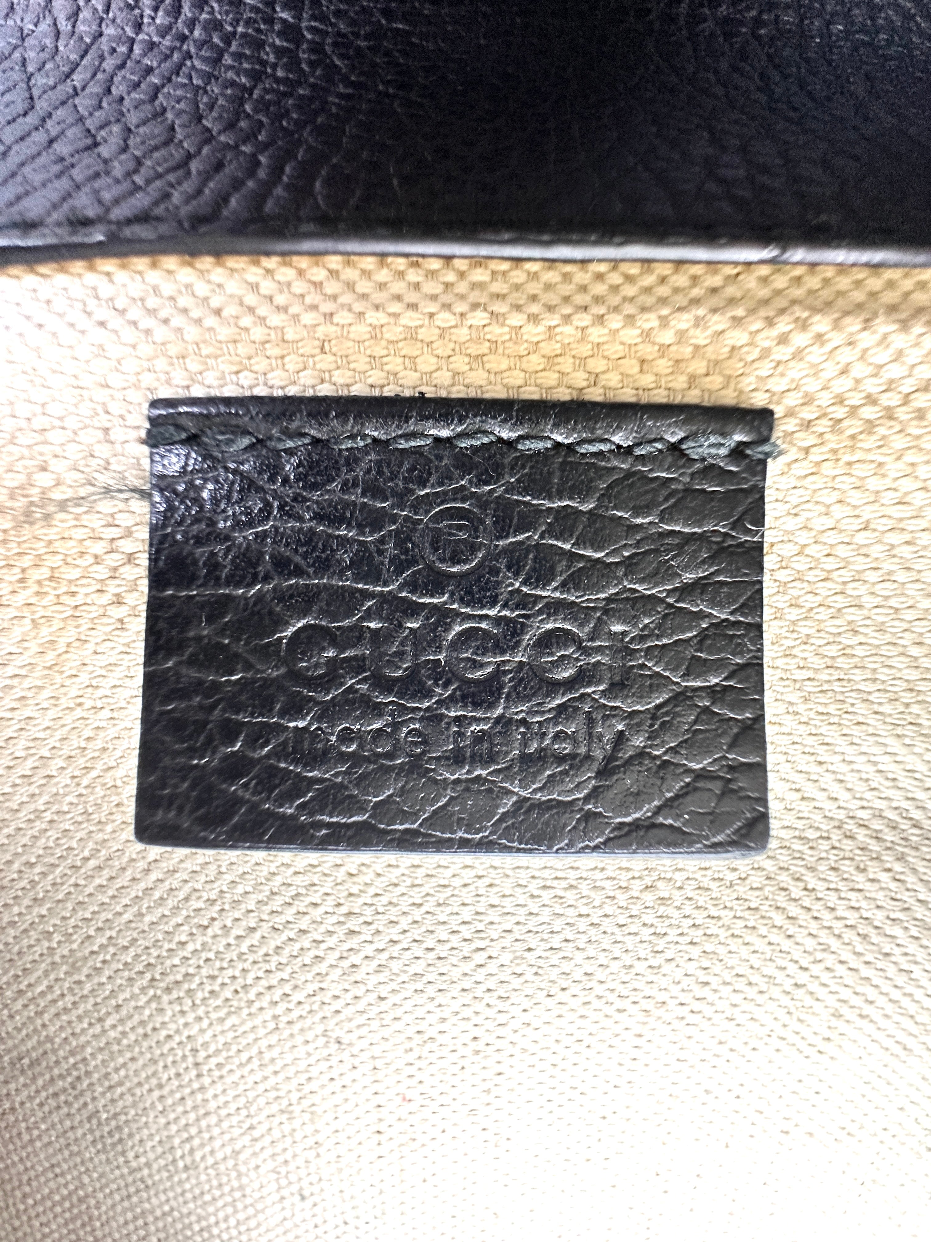 Gucci Dionysus Black Leather Shoulder Bag GG864