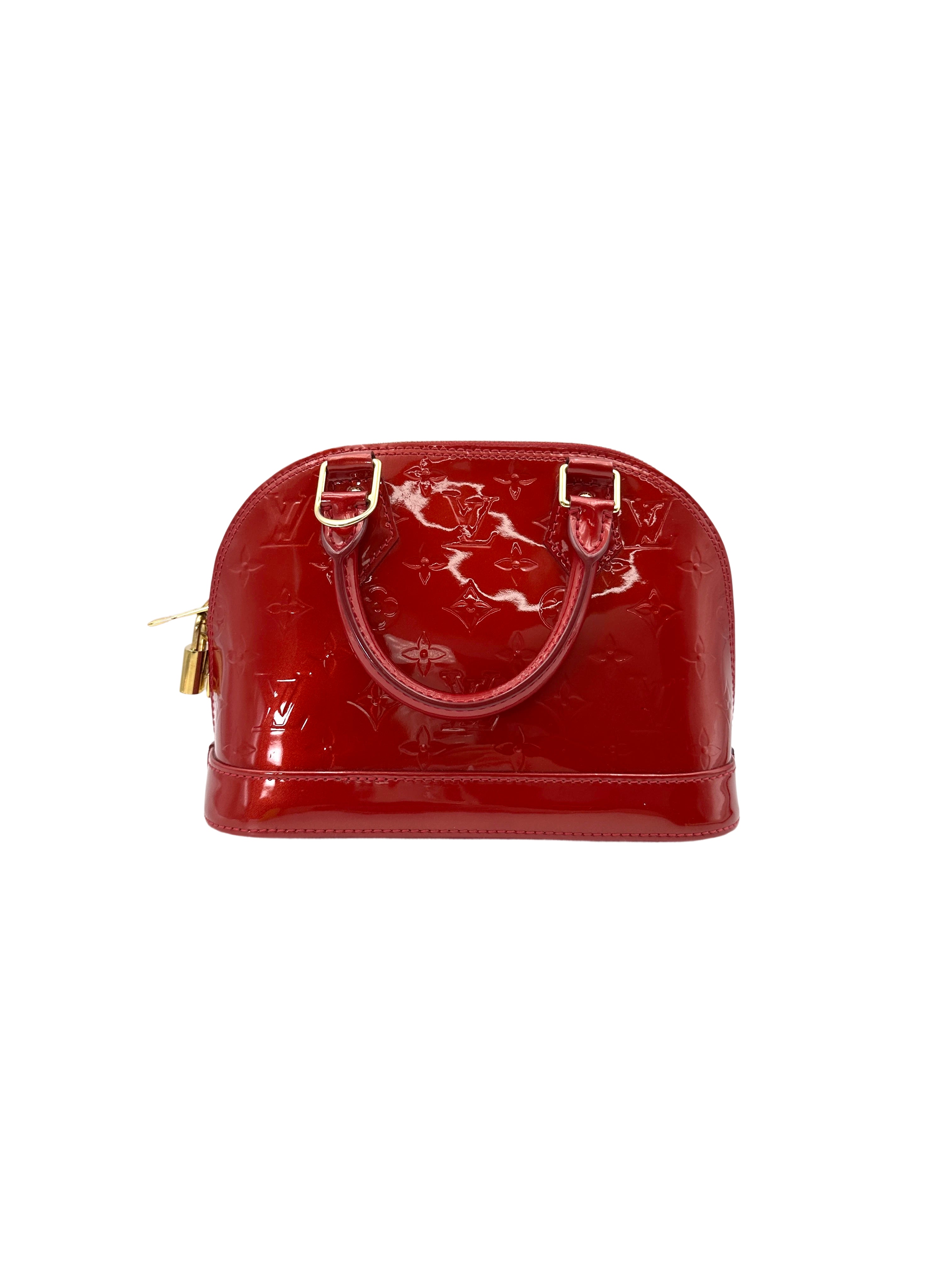 Louis Vuitton Alma BB Red Epi Leather Handle Bag LV2484