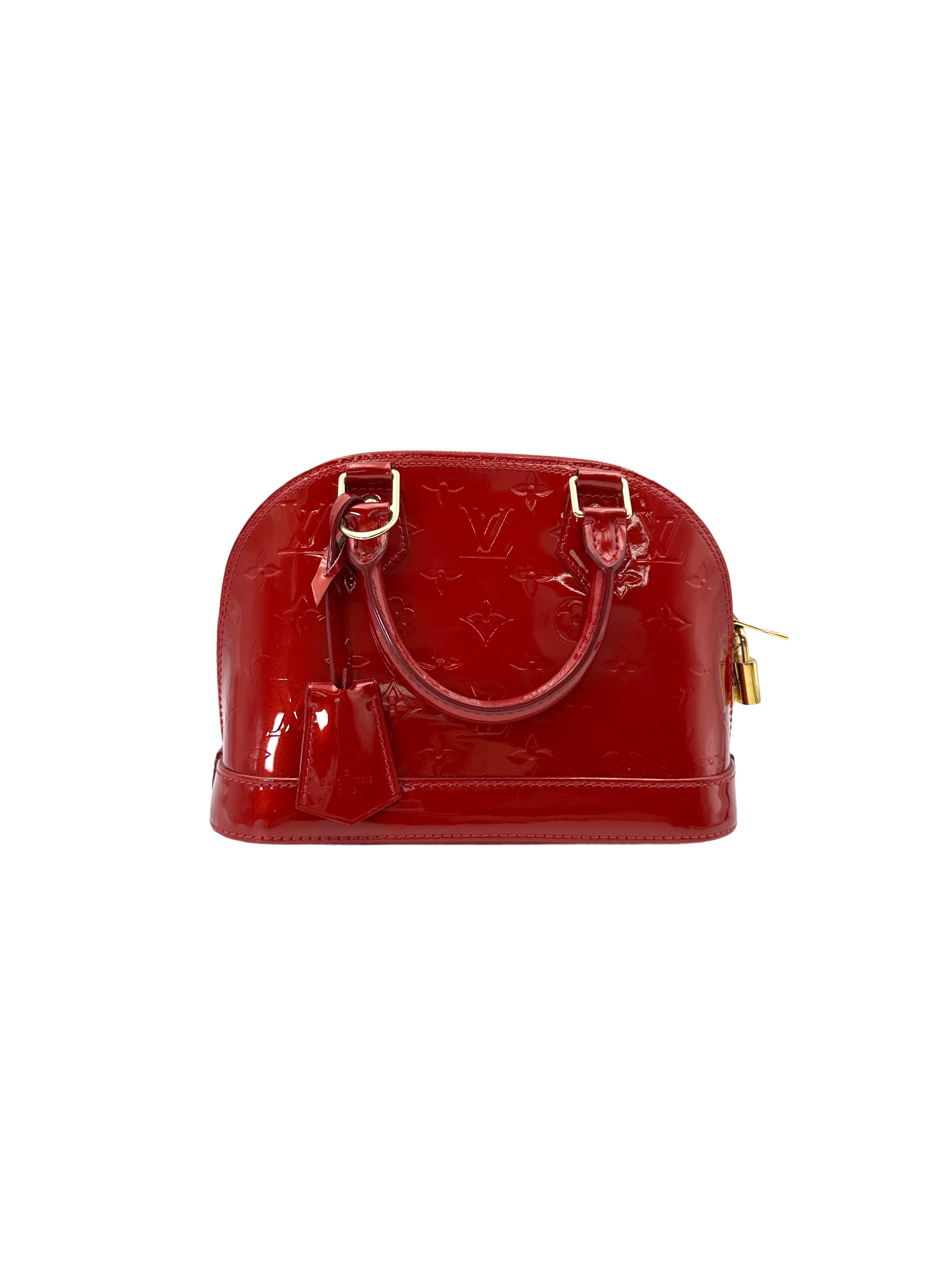 Louis Vuitton Alma BB Red Epi Leather Handle Bag LV2484