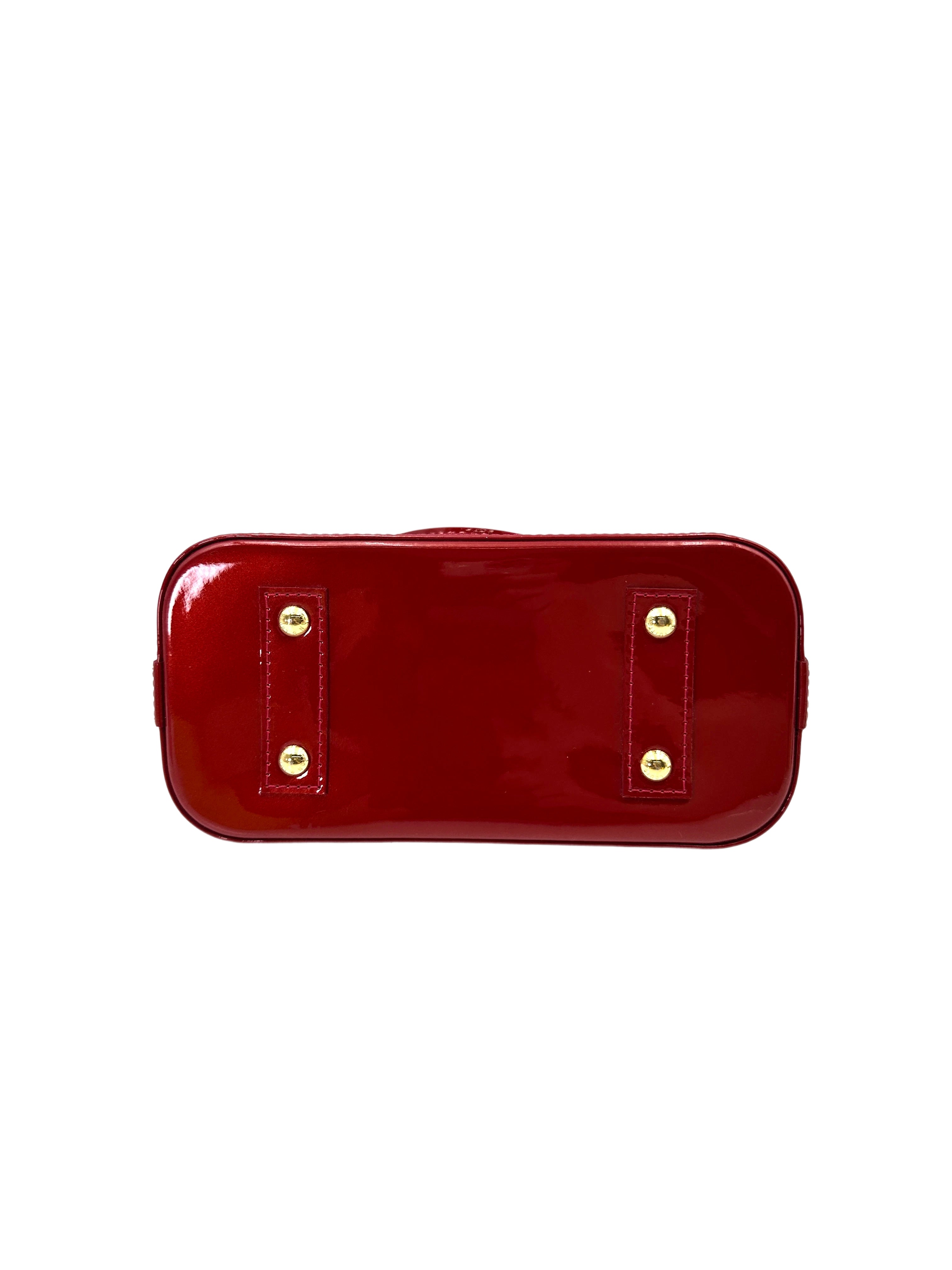 Louis Vuitton Alma BB Red Epi Leather Handle Bag LV2484