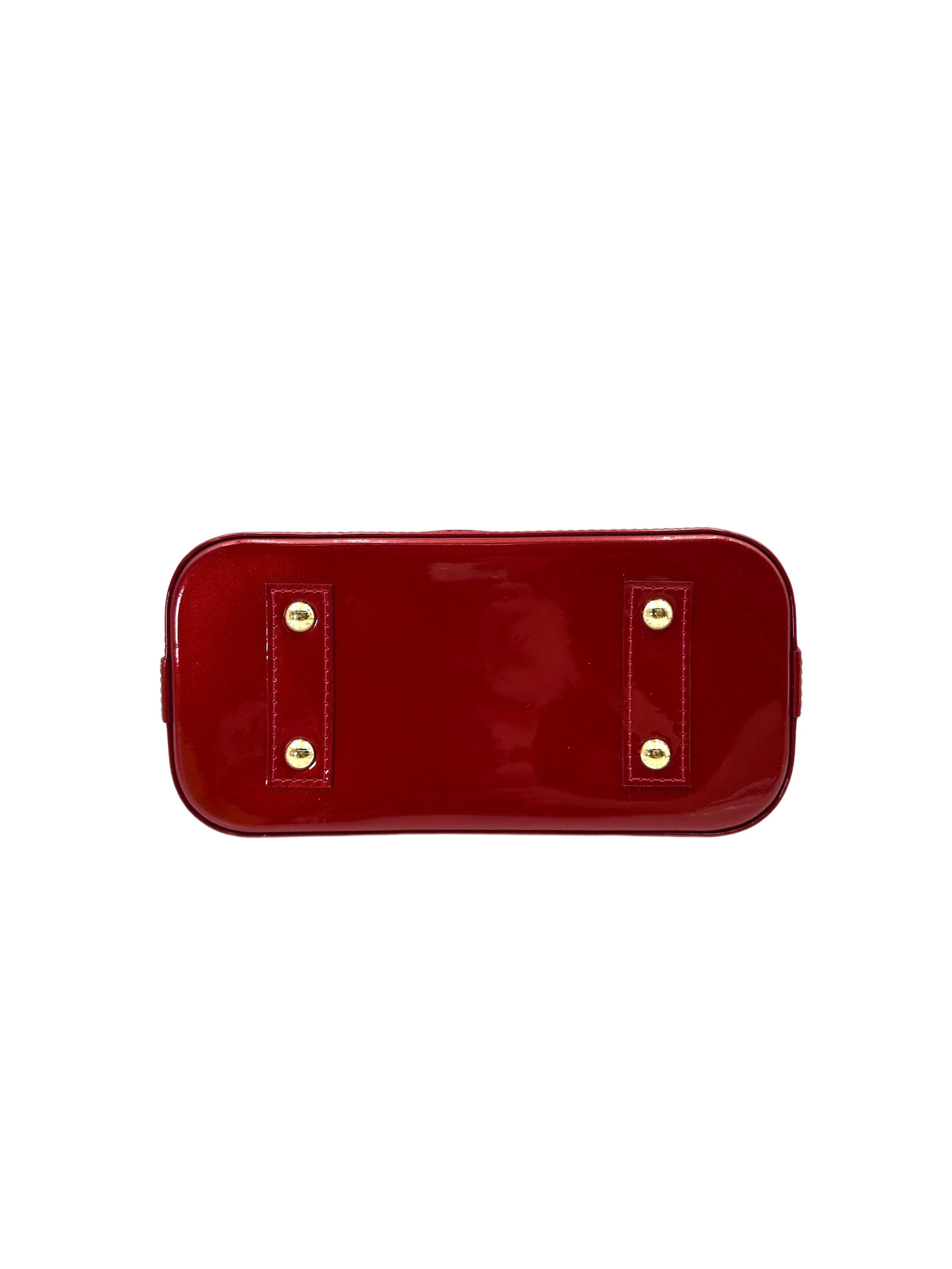 Louis Vuitton Alma BB Red Epi Leather Handle Bag LV2484