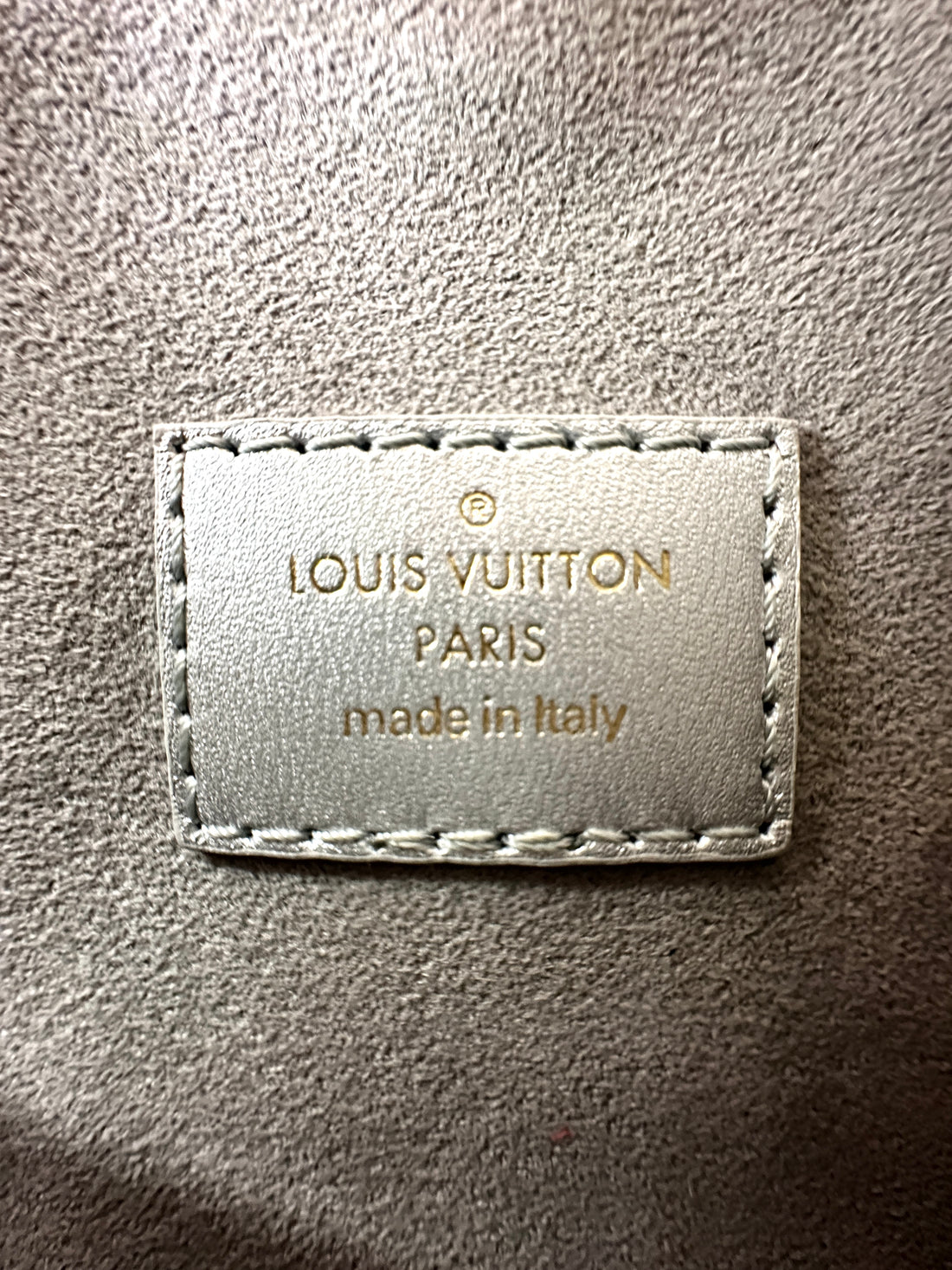 Louis Vuitton Coussin Silver Monogram Embossed Leather Wallet On Chain LV2483