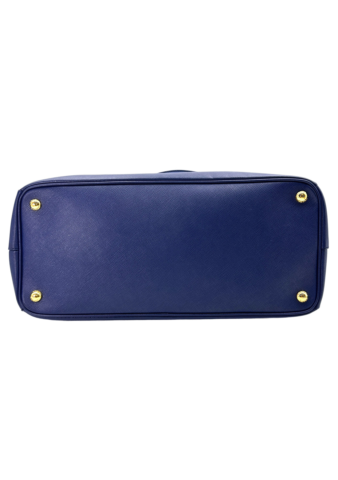Prada Galleria Blue Saffiano Lux Leather Handle Bag PR282
