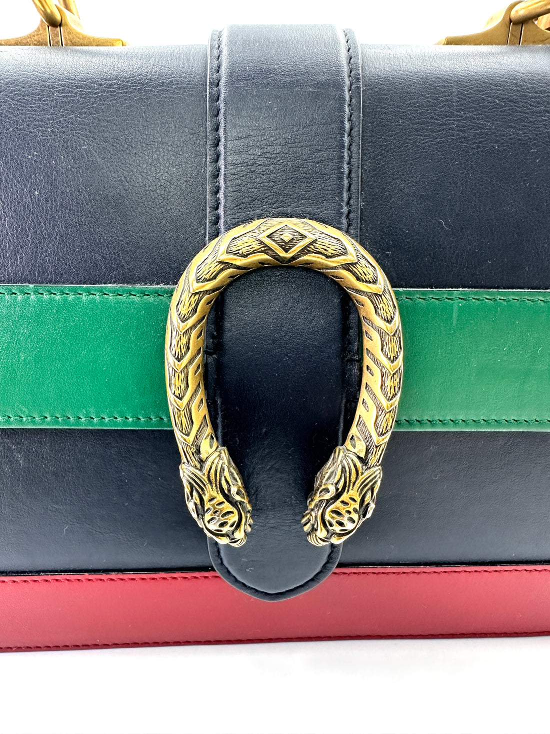 Gucci Dionysus Multicolor Leather Bamboo Handle Bag GG868