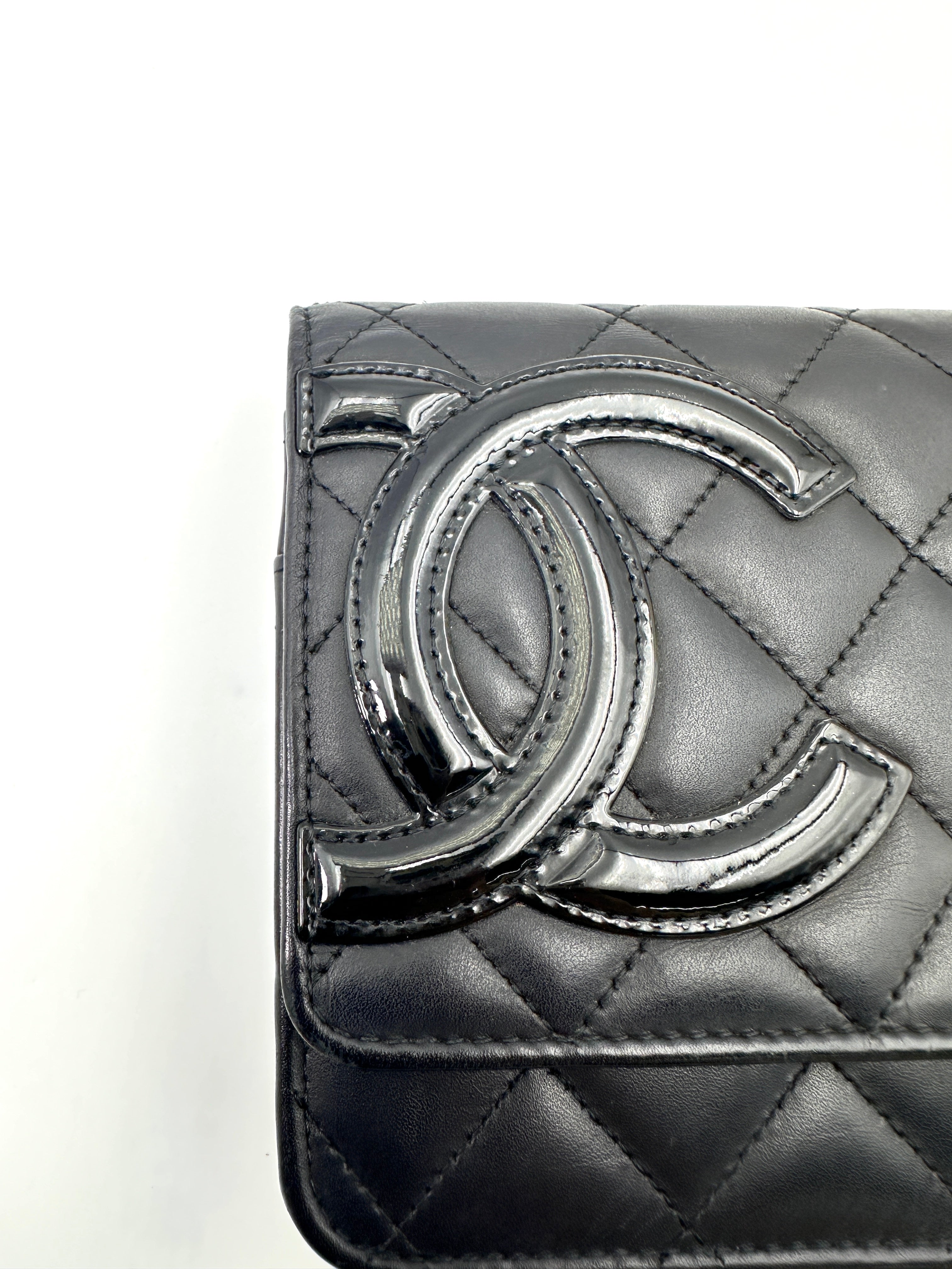 Chanel Cambon Black Quilted Leather Wallet On Chain(17***67) CC1819