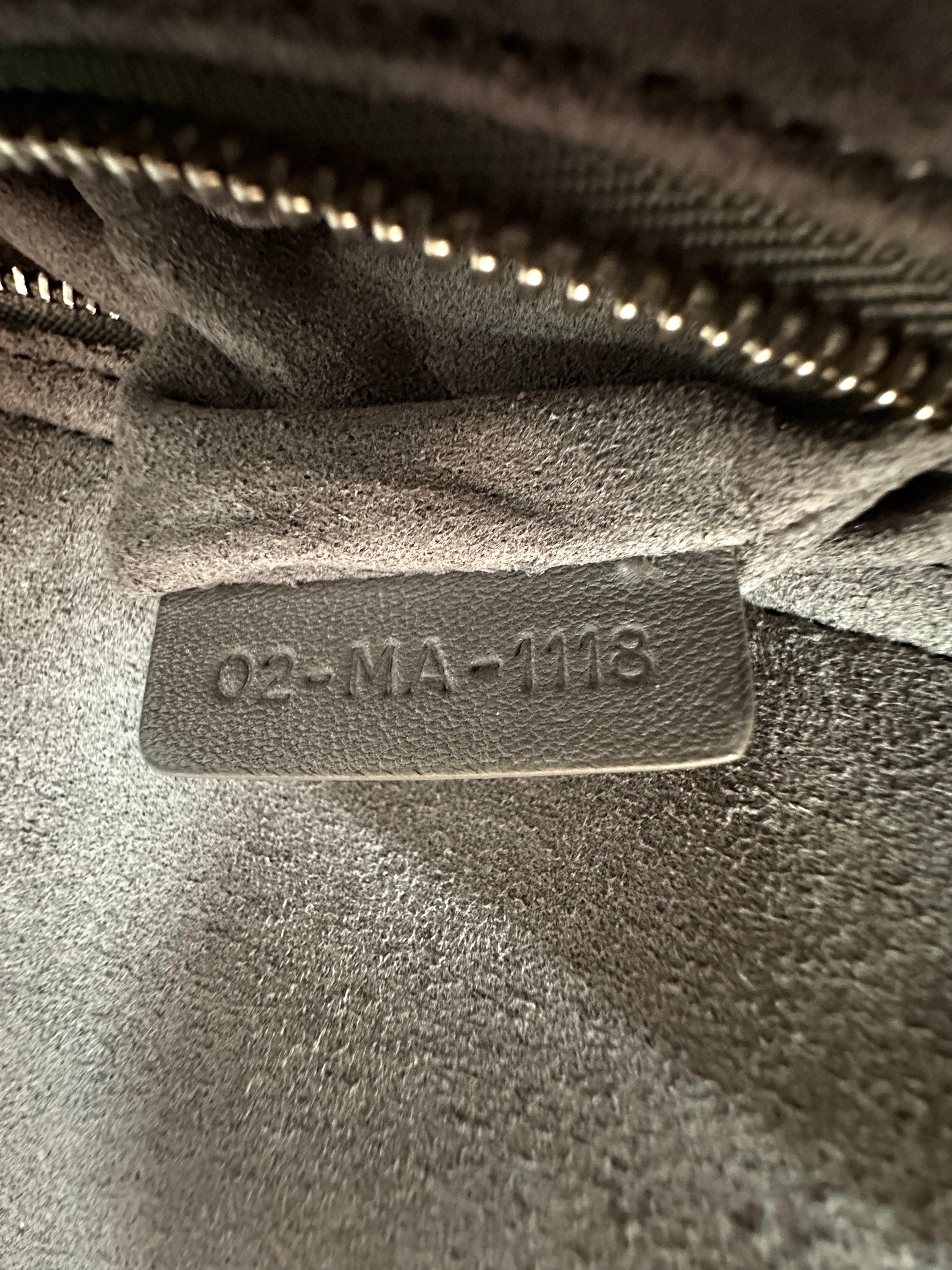 Christian Dior Lady Dior Grey Cannage Lambskin Handle Bag With Silver Charms DR685