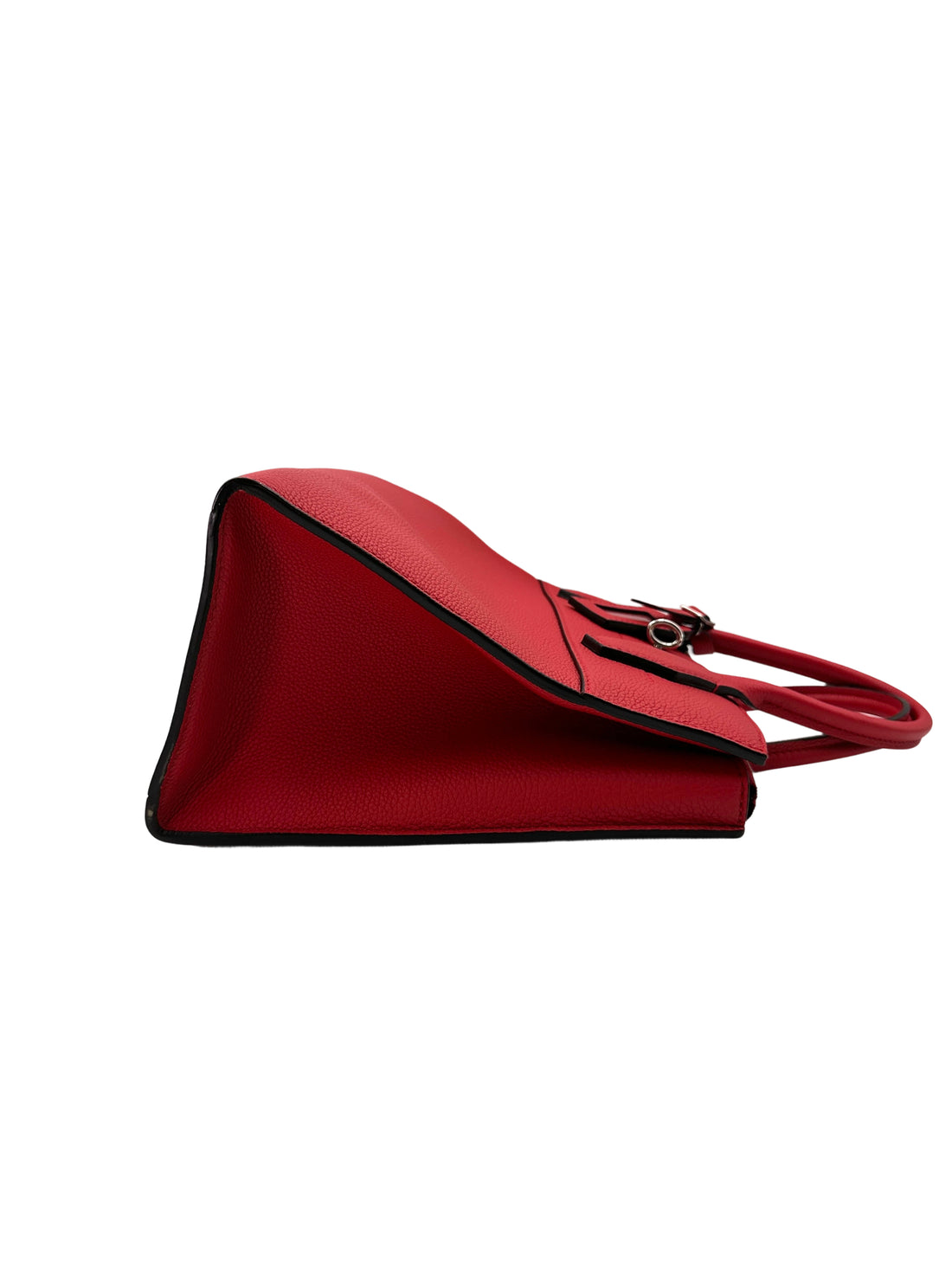 Louis Vuitton City Steamer MM Red Grained Leather Handle Bag LV2486