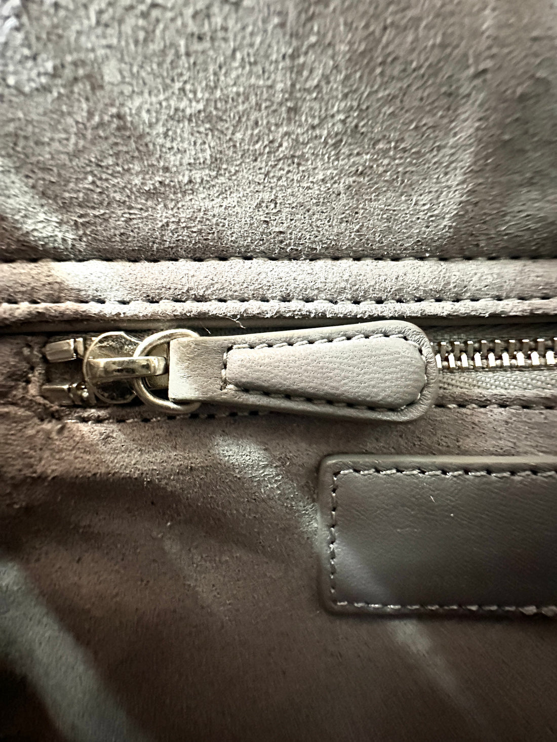 Christian Dior Lady Dior Grey Cannage Lambskin Handle Bag With Silver Charms DR686