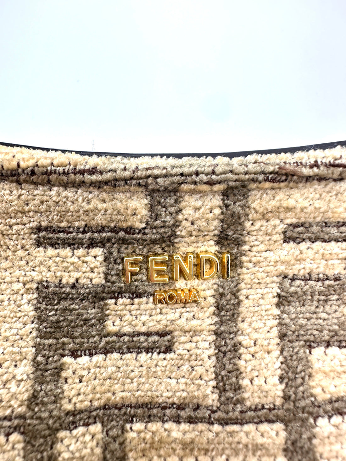 Fendi O'Lock Swing FF Tapestry Shoulder Bag FF95