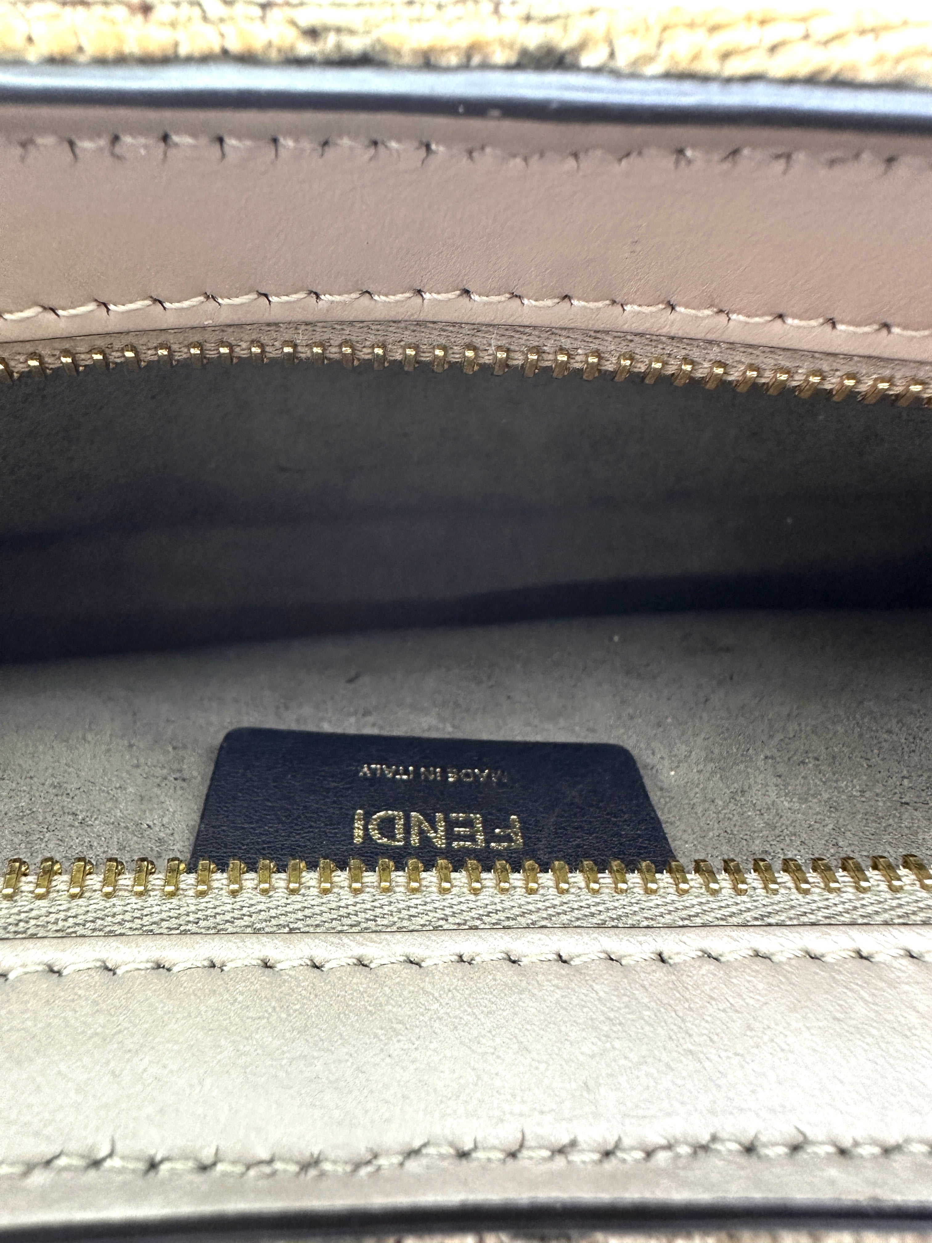 Fendi O'Lock Swing FF Tapestry Shoulder Bag FF95