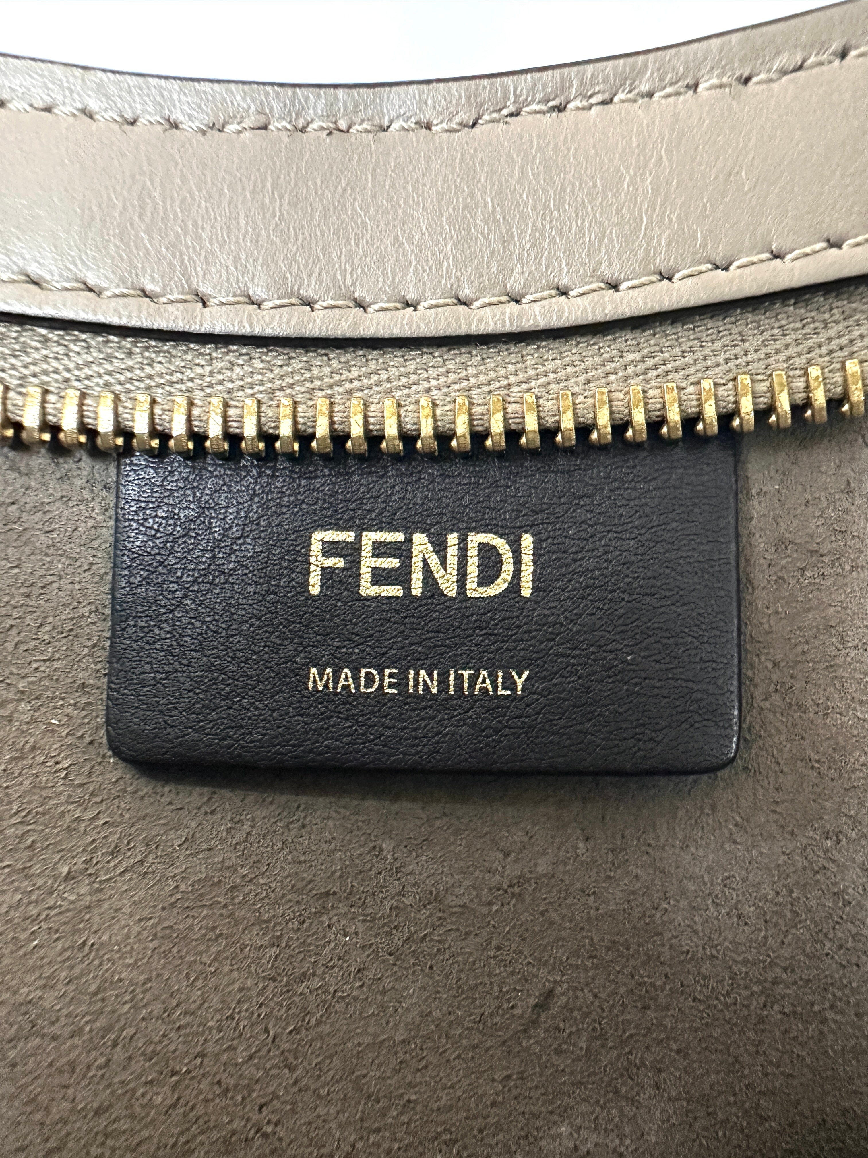 Fendi O'Lock Swing FF Tapestry Shoulder Bag FF95