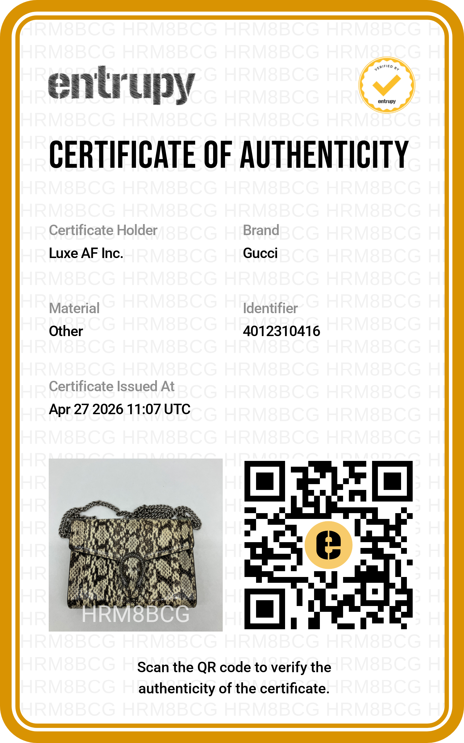 Gucci Dionysus Python Leather Wallet On Chain IRIS184