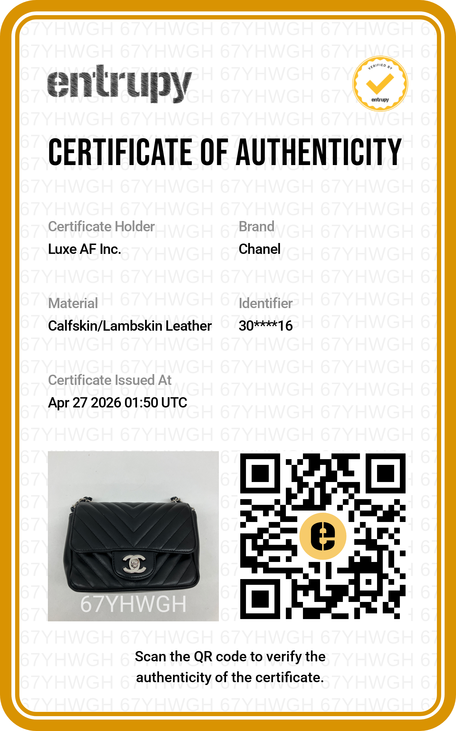 Chanel Black Chevron Quilted Leather Mini Square Flap Bag(30***16) CC1812