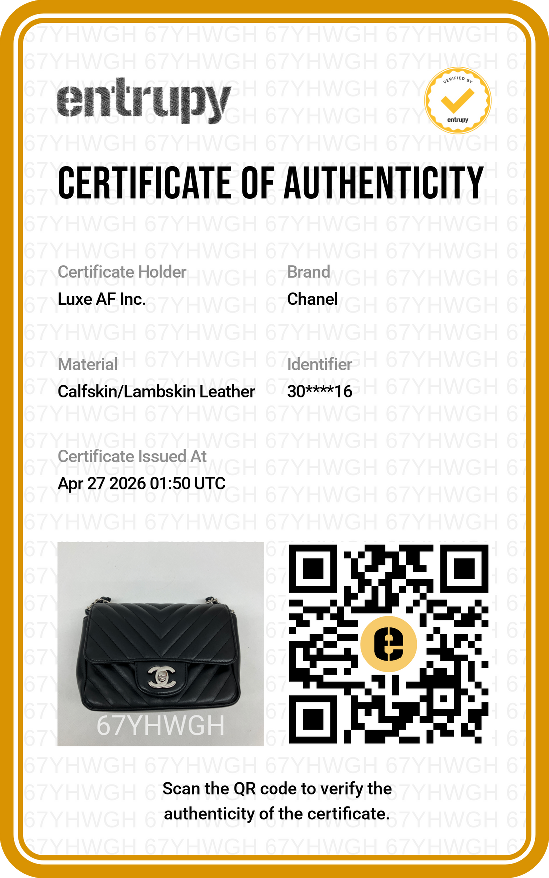 Chanel Black Chevron Quilted Leather Mini Square Flap Bag(30***16) CC1812