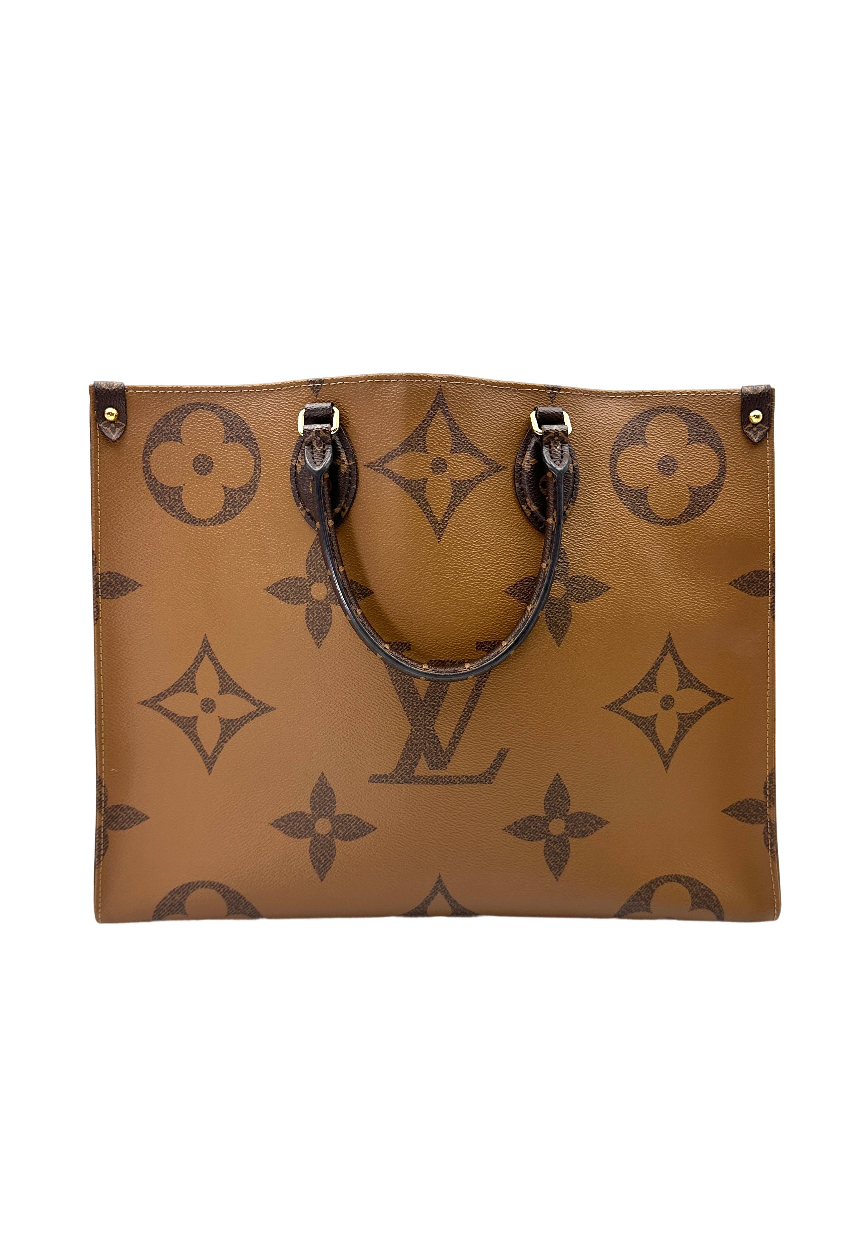 Louis Vuitton OnTheGo GM Brown Monogram Canvas Tote Handle Bag LV2505
