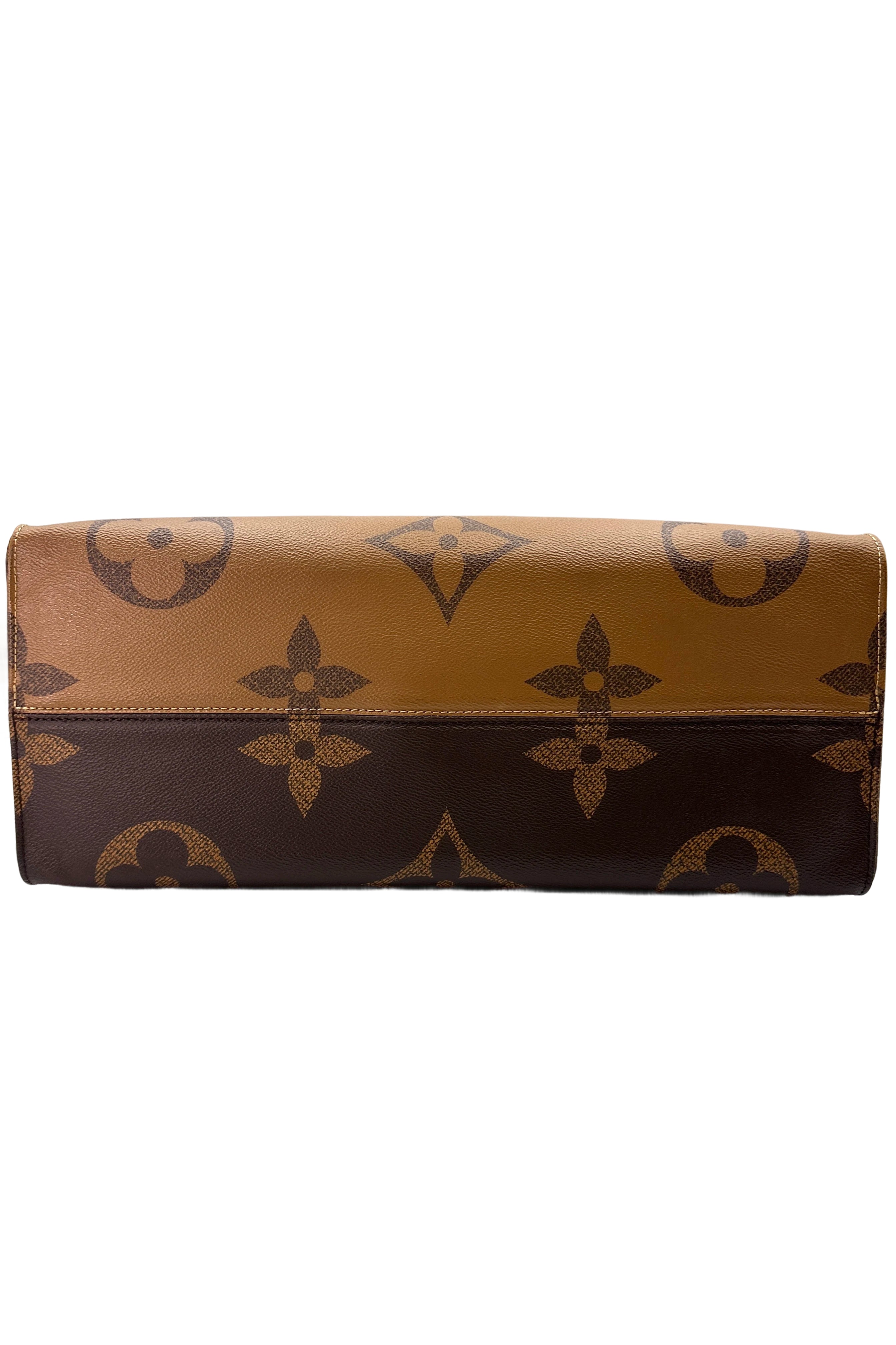 Louis Vuitton OnTheGo GM Brown Monogram Canvas Tote Handle Bag LV2505