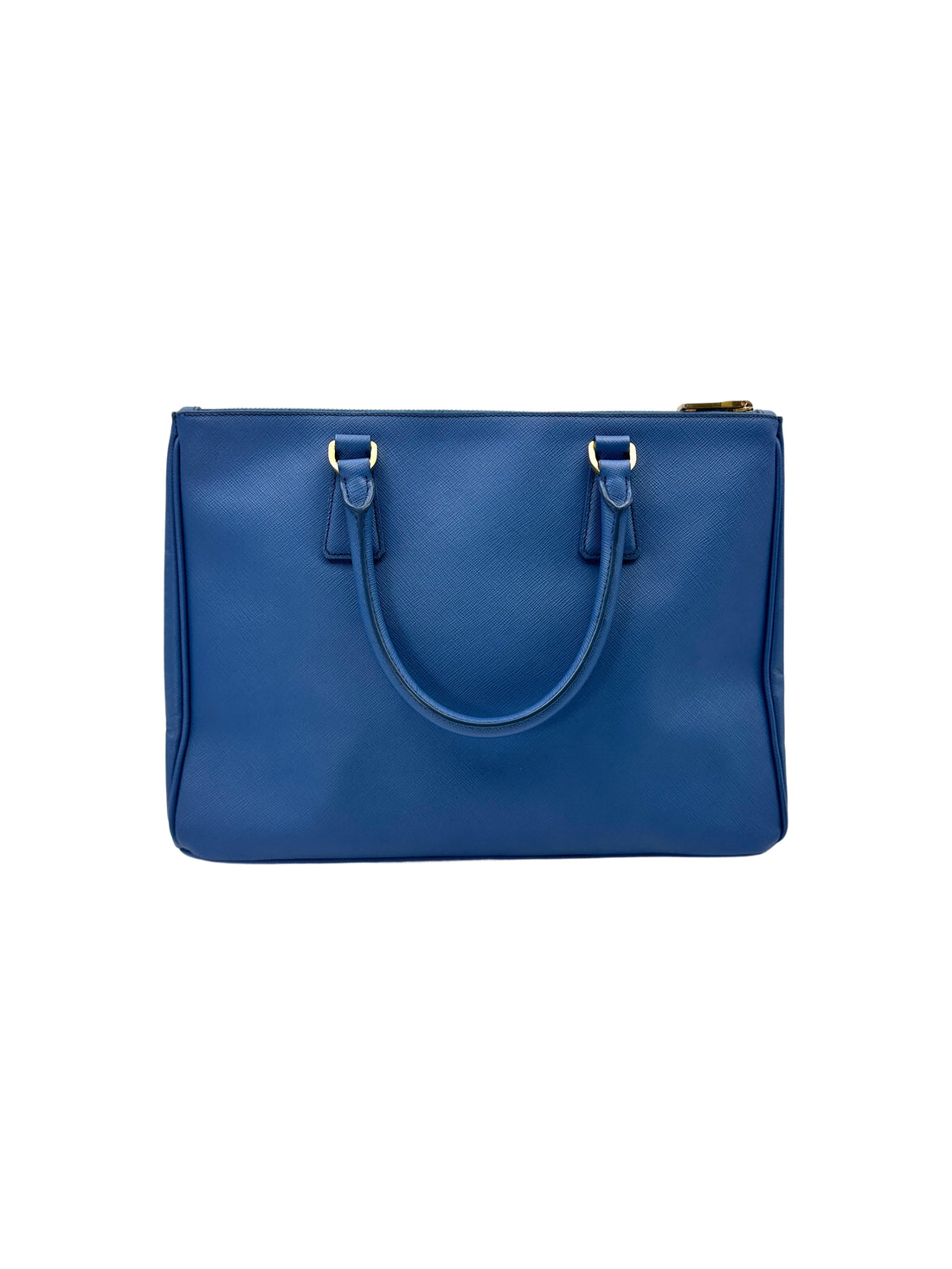 Prada Galleria Blue Saffiano Lux Leather Handle Bag PR285
