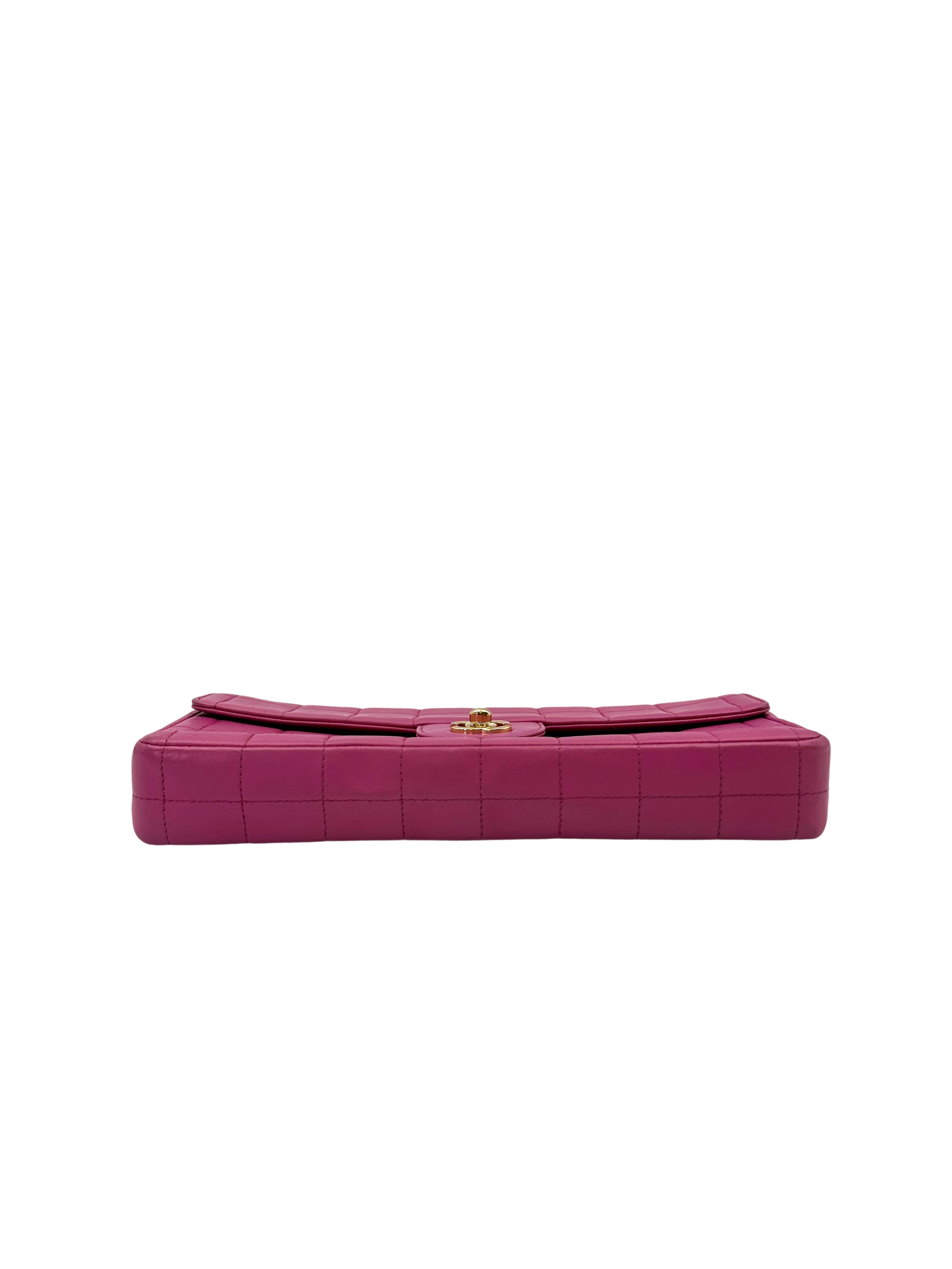 Chanel Chocolate Bar Pink Lambskin Flap Bag(71***34) CC1820