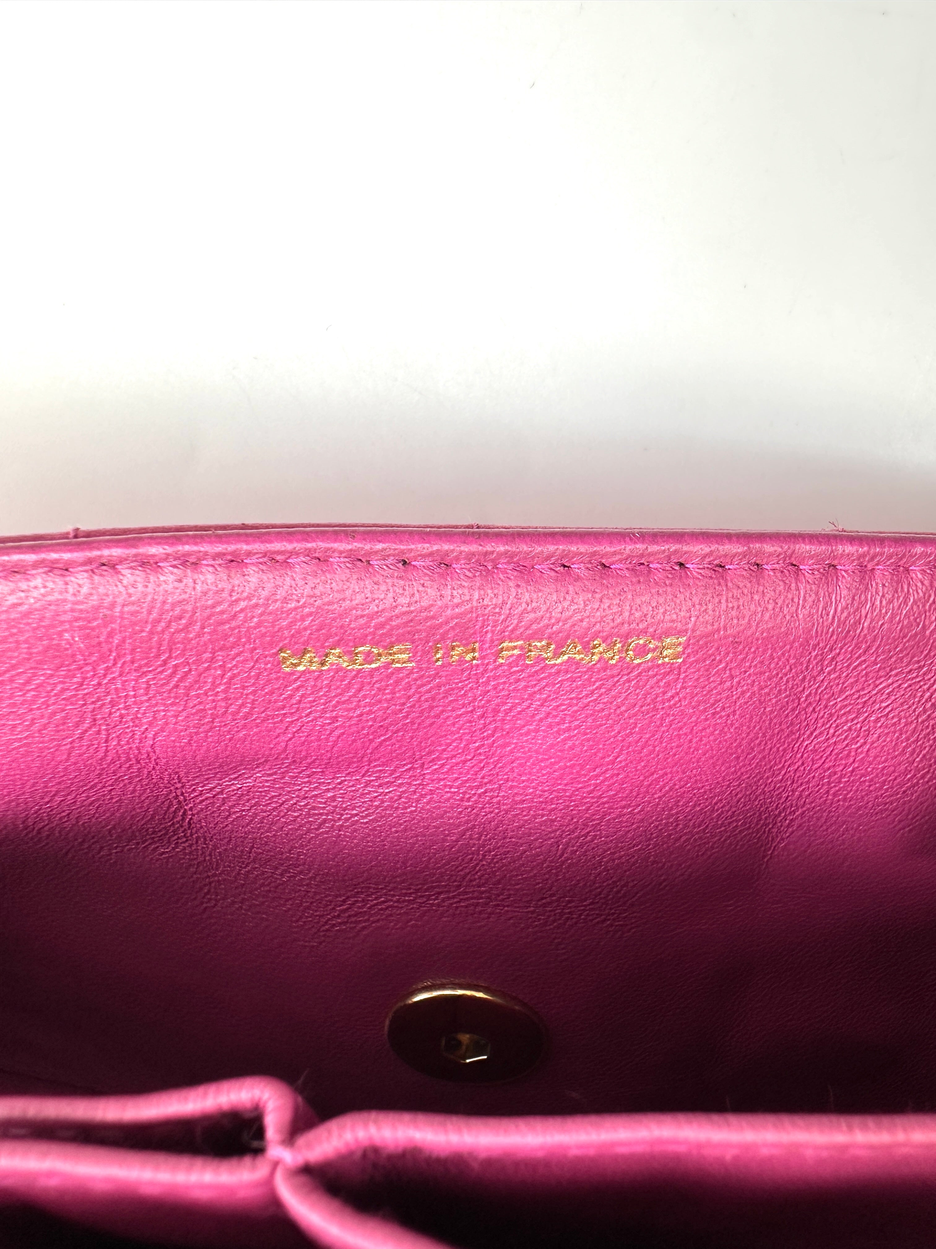 Chanel Chocolate Bar Pink Lambskin Flap Bag(71***34) CC1820