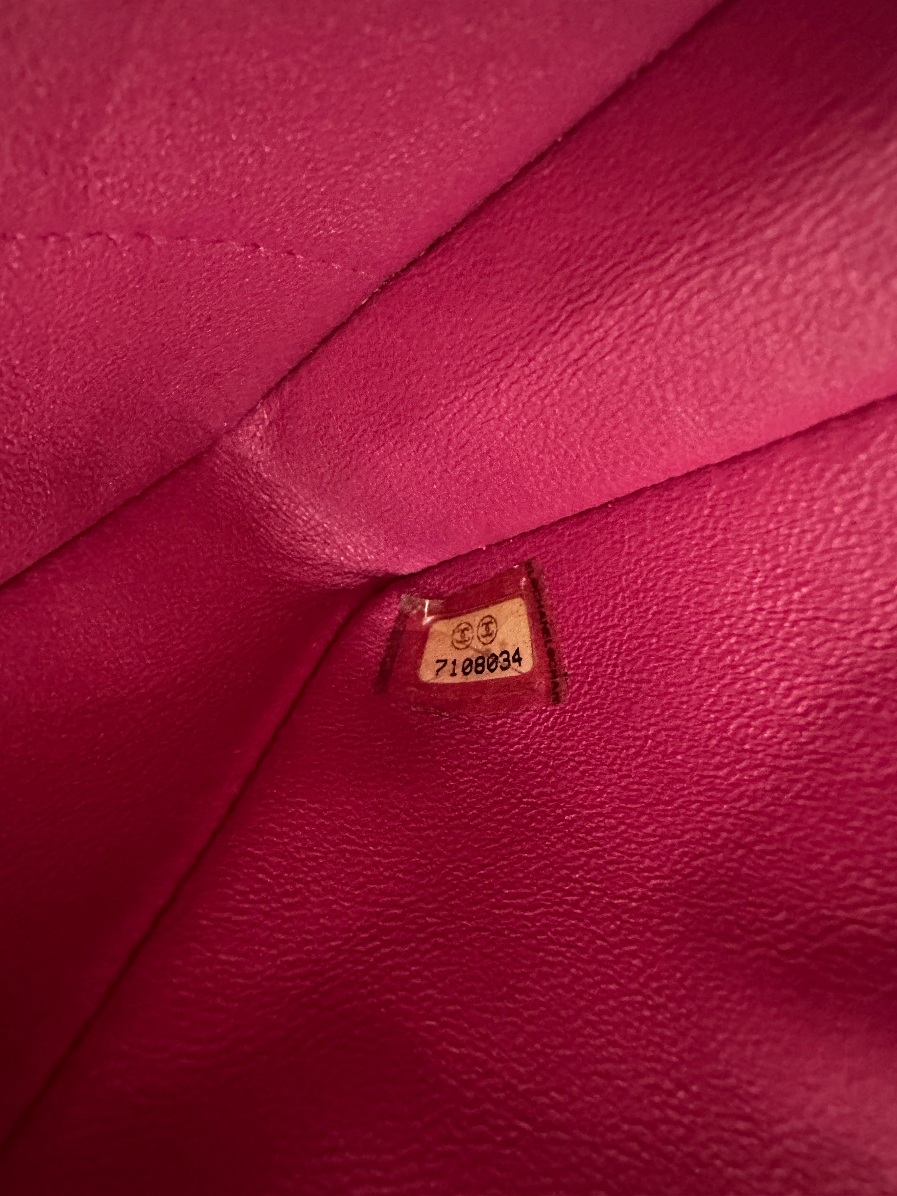 Chanel Chocolate Bar Pink Lambskin Flap Bag(71***34) CC1820