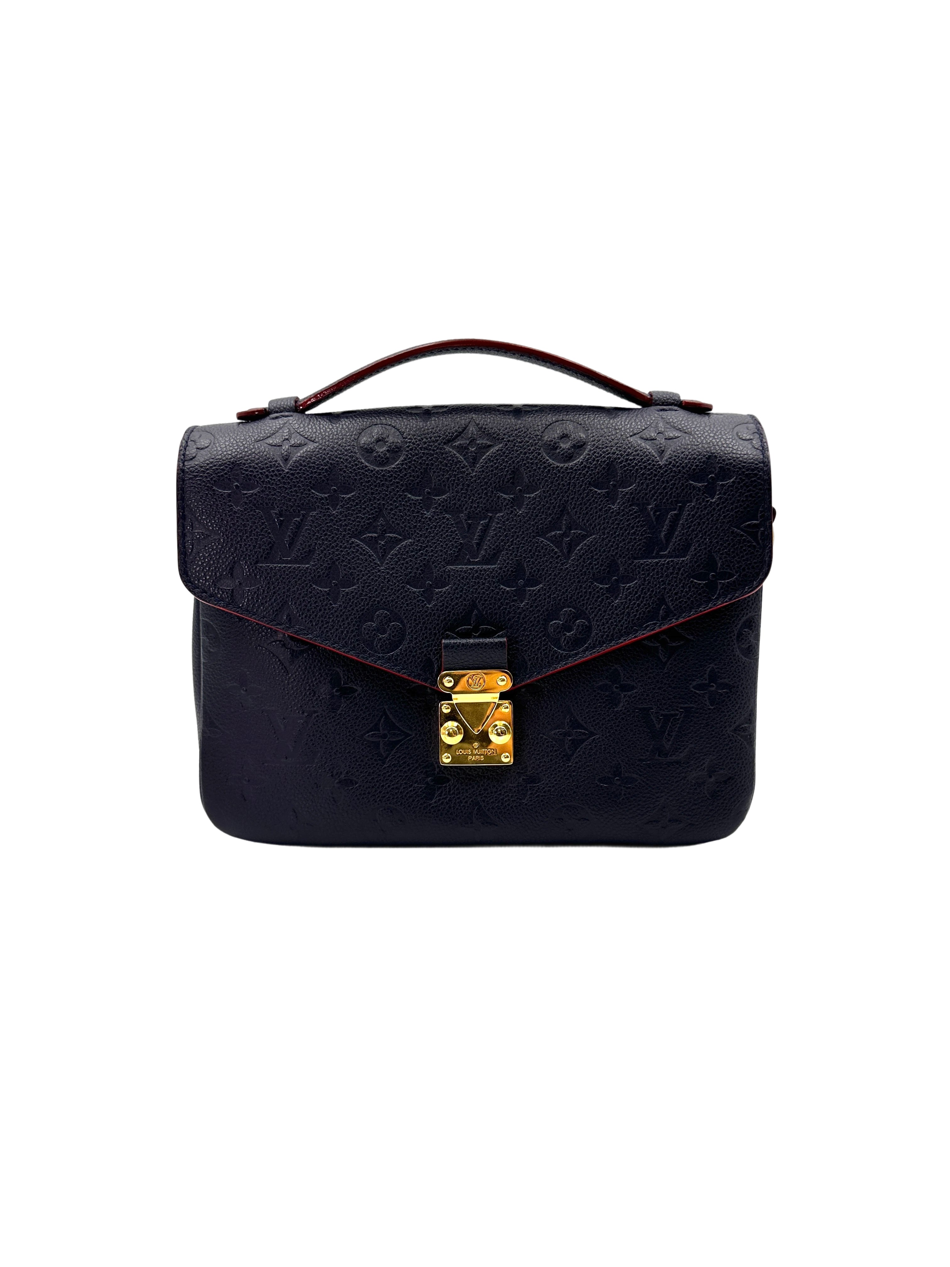 Louis Vuitton Black Monogram Empreinte Leather Pochette Metis LV2489