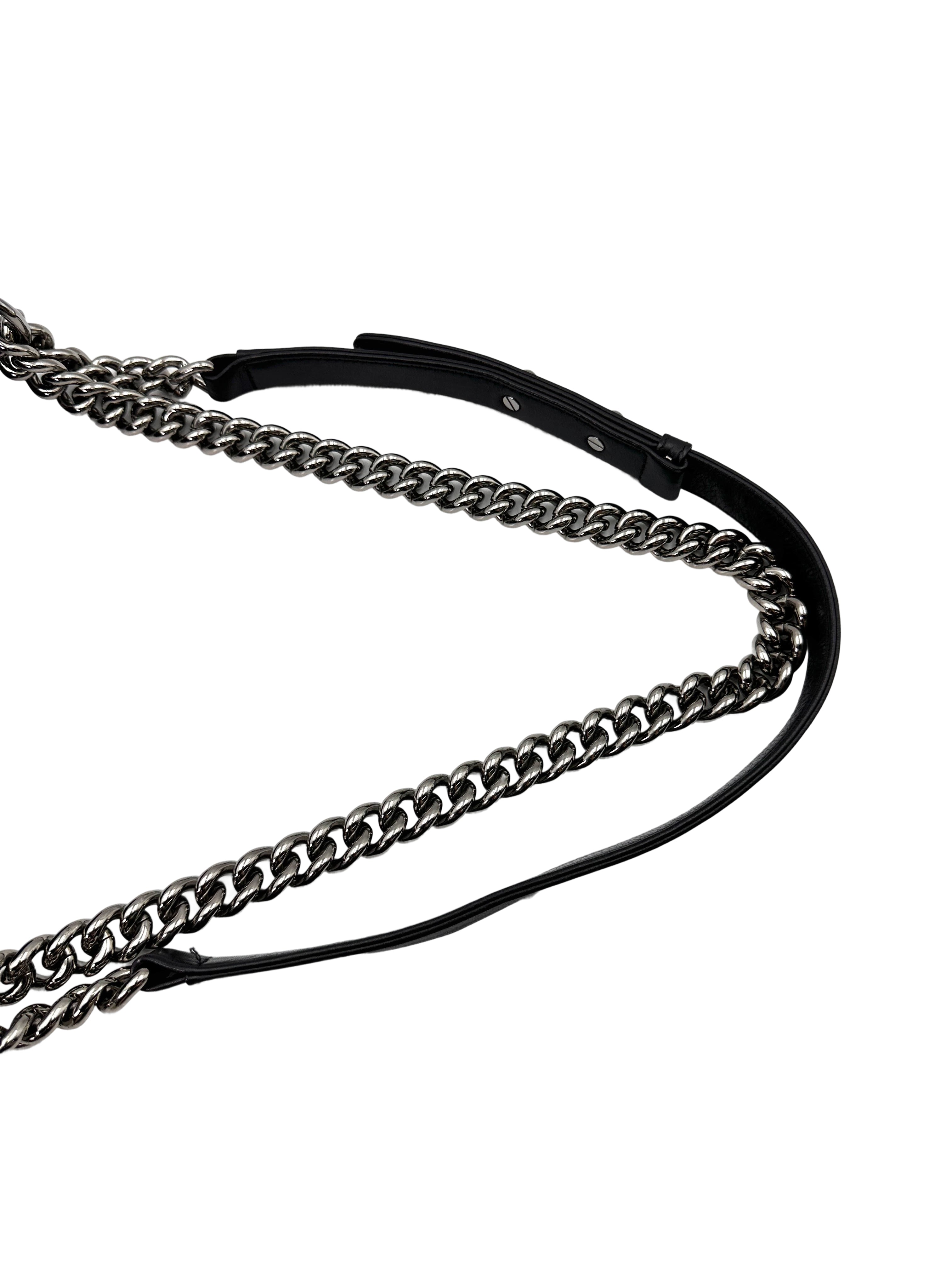 Chanel LeBoy Black Tweed With Pearl Embellishment Flap Bag With Silver Bucket(26***62) CC1822