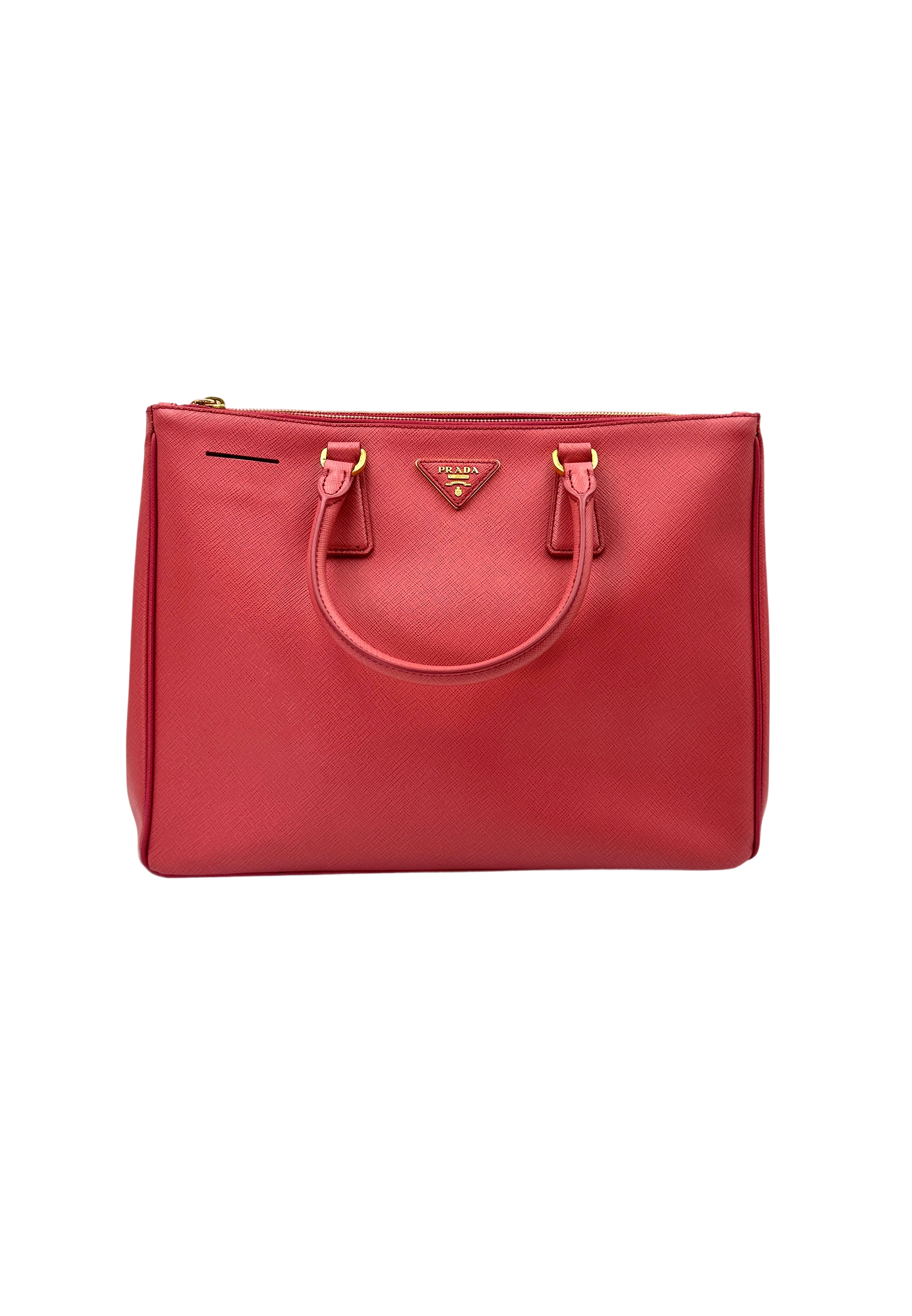 Prada Galleria Red Saffiano Leather Large Size Handle Bag PR287