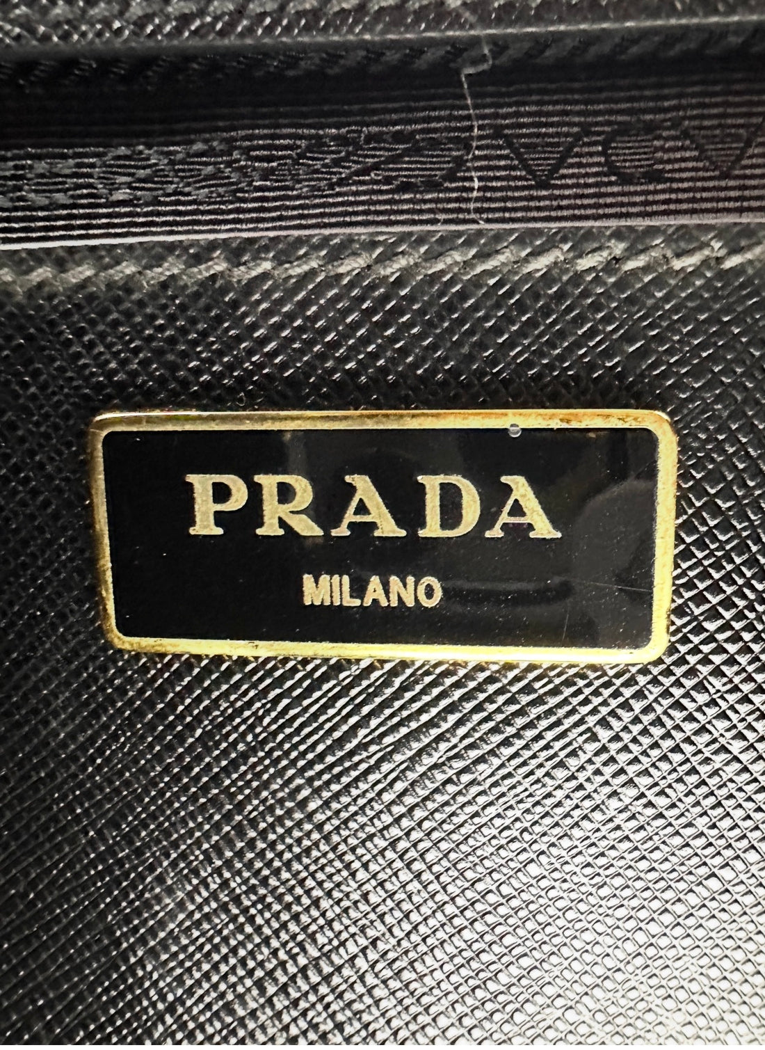 Prada Triple Pocket Tote Black Saffiano Soft Leather Handle Bag PR284
