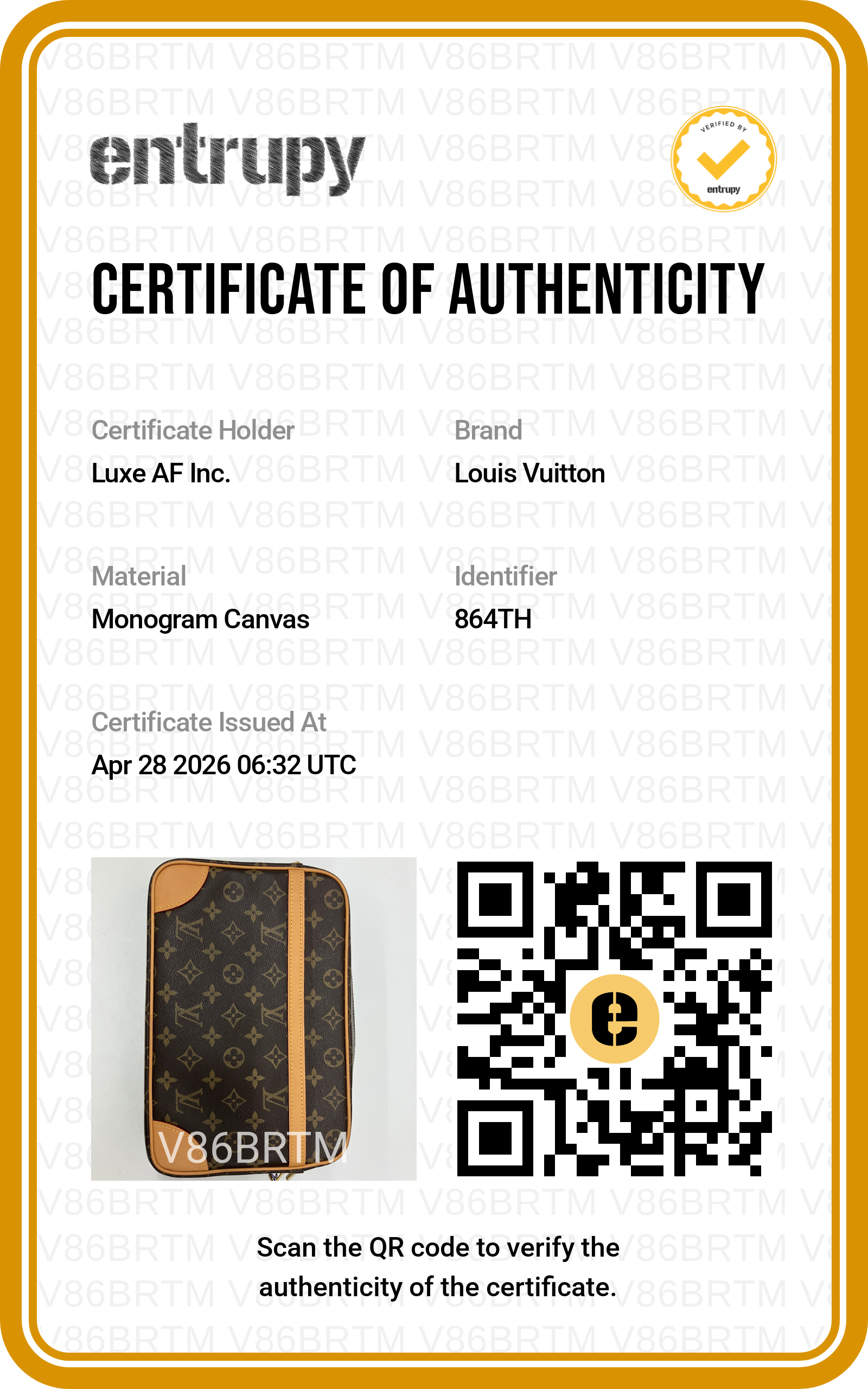 Louis Vuitton Trocadero Monogram Canvas Bag LV2491